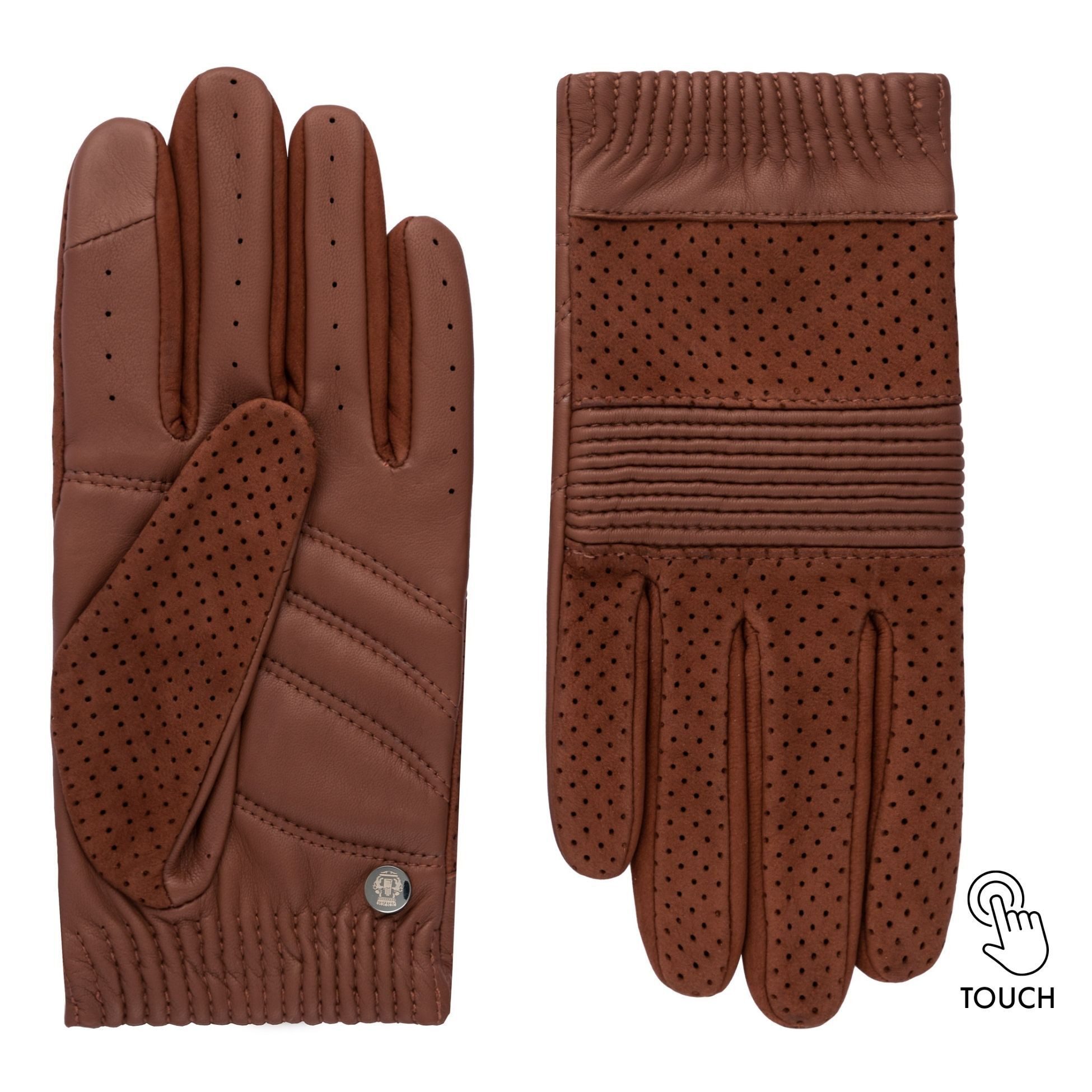 Roeckl Lederhandschuhe FERRARA Fingerhandschuhe mit Touch Funktion