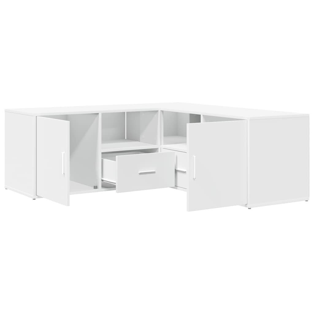 vidaXL Schuhschrank Eckregal Weiß 200x40x45 cm günstig online kaufen
