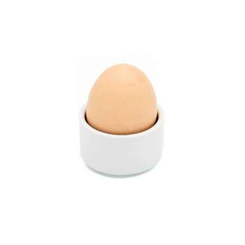 Olivenholz-erleben Eierbecher Eierbecher zum Stapeln Porzellan, (1-tlg), Eierbecher zum Stapeln aus Porzellan, vielseitig einsetzbar