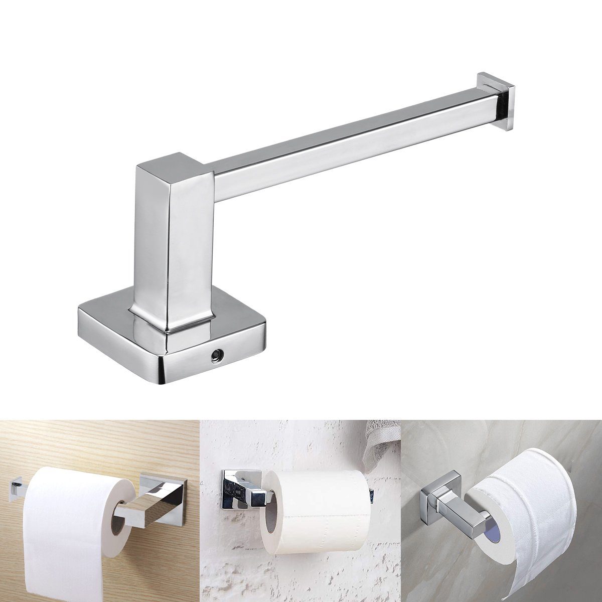LEPO Toilettenpapierhalter Toilettenpapierhalter,WC Edelstahl  Klopapierhalter für Küche Badzimmer (1-St), Edelstahl