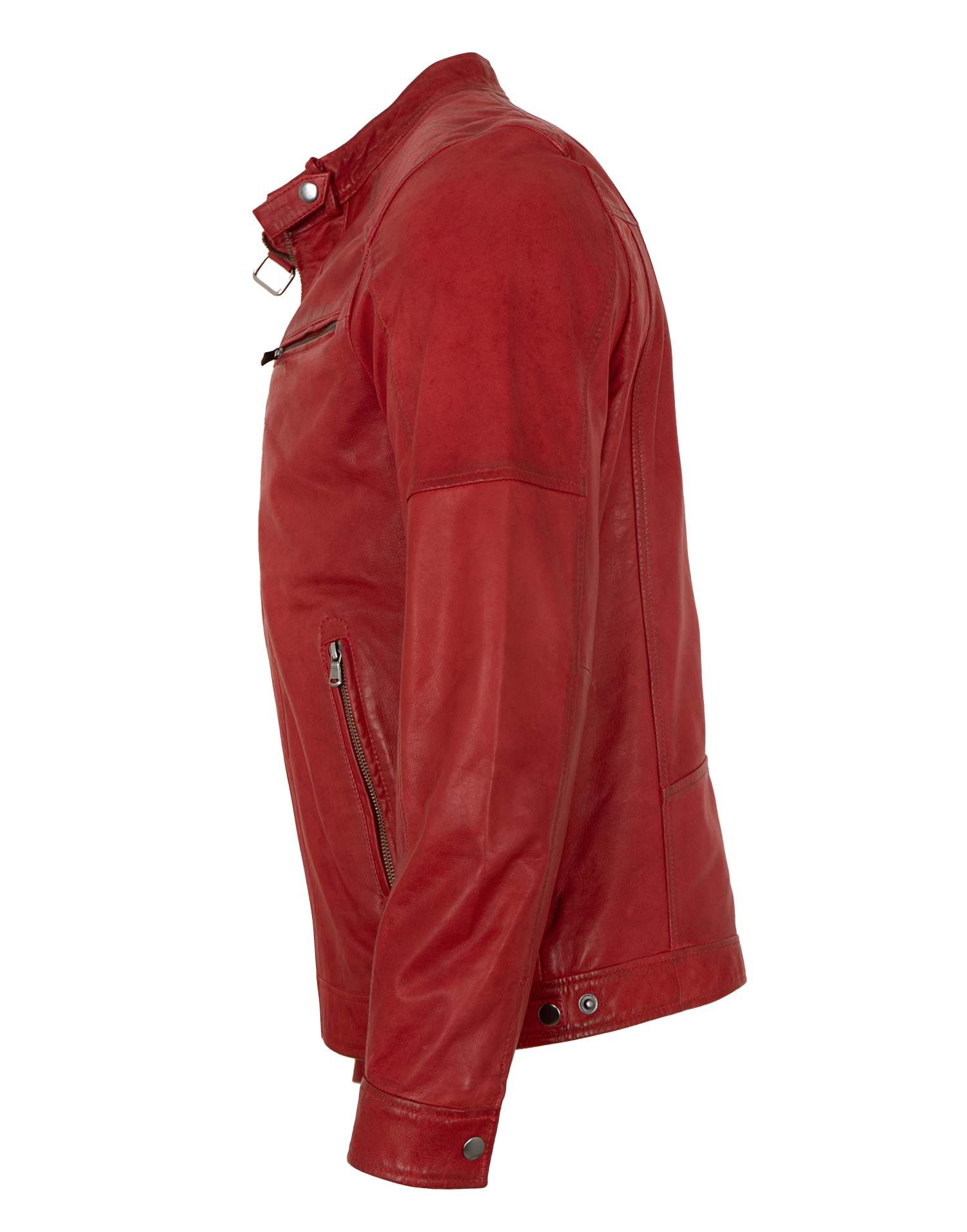 Maddox Lederjacke Mason MADDOX - Herren Lederjacke Lammnappa oxblood rot günstig online kaufen
