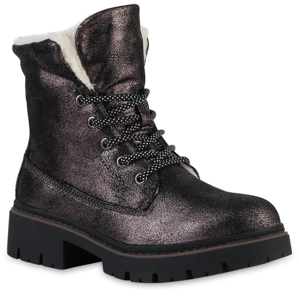 VAN HILL 841473 Schnürstiefelette Damen Leicht Gefütterte Schnürstiefelette günstig online kaufen