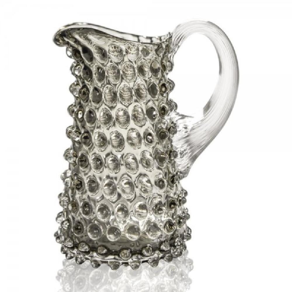 KLIMCHI Karaffe Studio Krug Mini Hobnail Tall Jug Underlay Black Smoke (350ml)