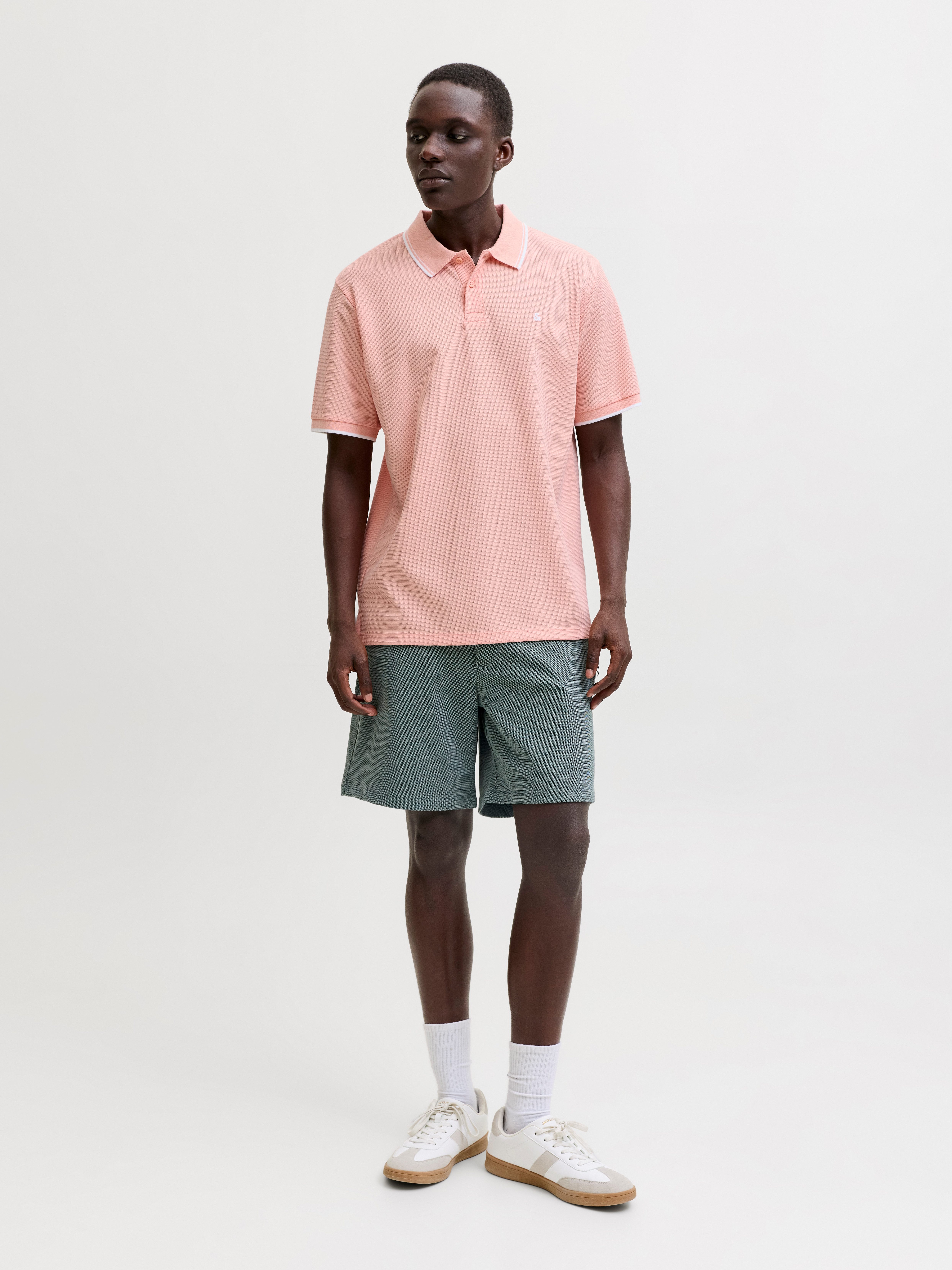Jack & Jones Poloshirt JJEAUSTIN POLO SS NOOS Materialmix, regular fit – Bild 5 von 5