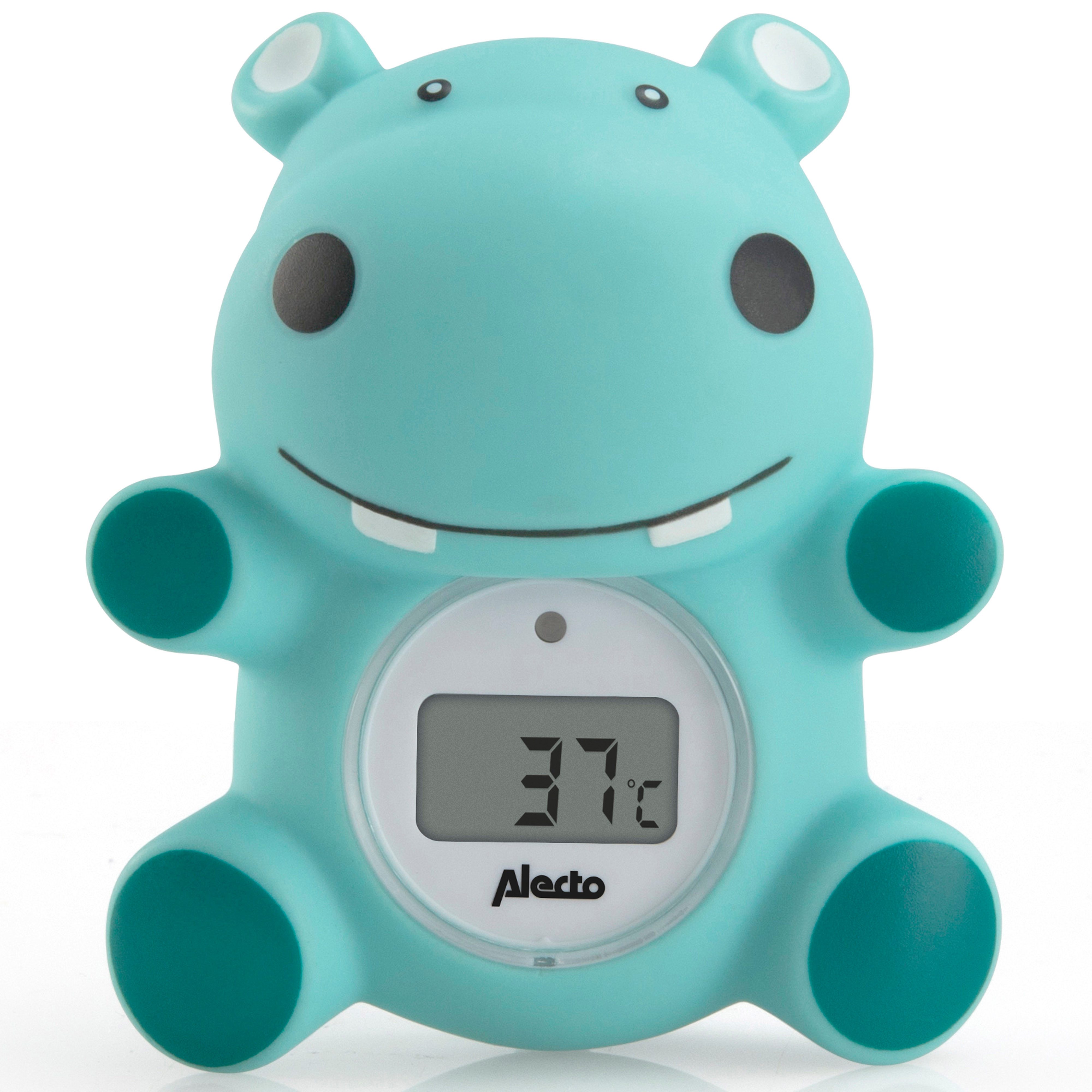 Alecto Badethermometer BC-11 HIPPO, 1-tlg., sicherer Badespaß, Messbereich 0°C bis 50°C, 365h Batterielaufzeit