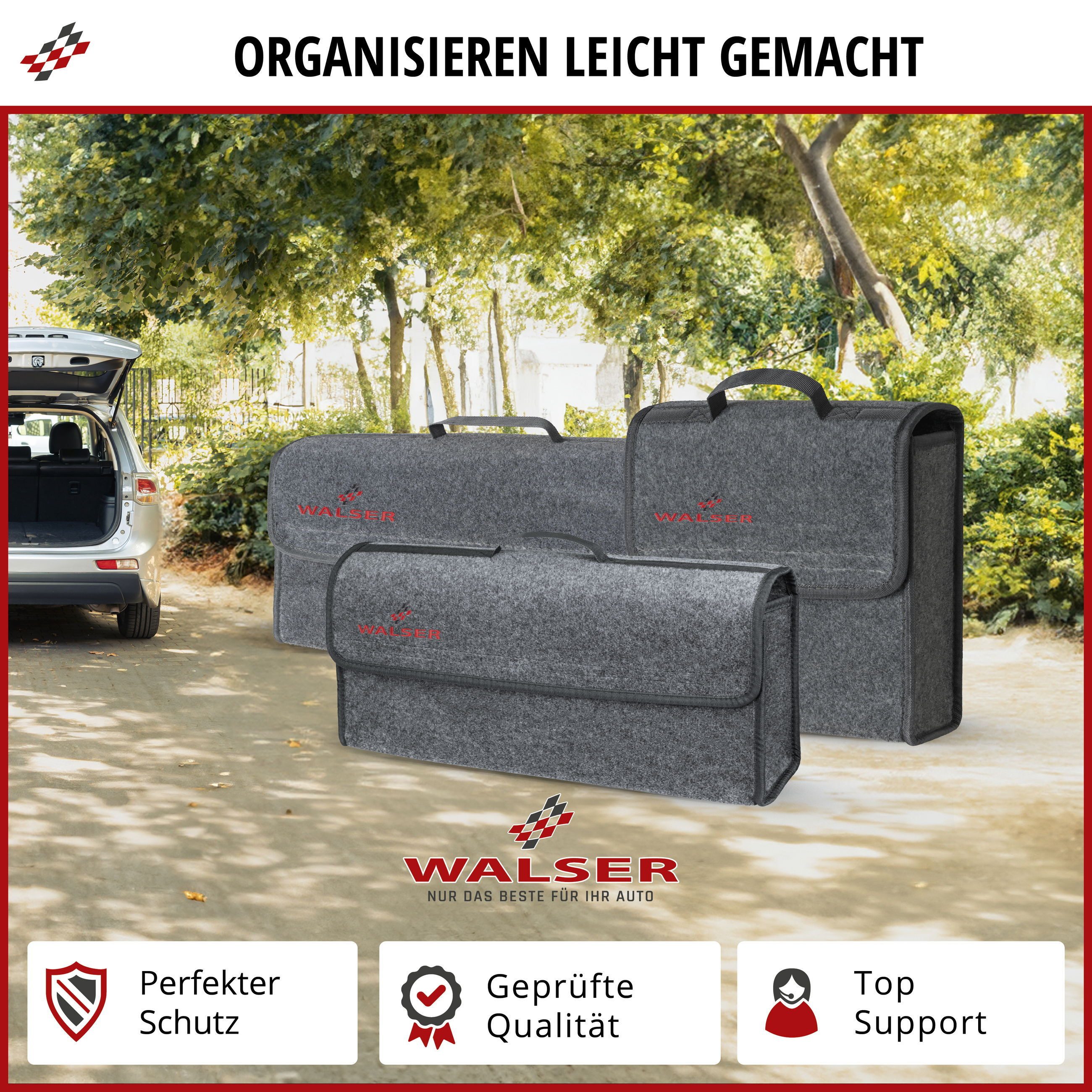 WALSER Auto-Rückenlehnenschutz Toolbag Gr.S, 1 Stück, 1-tlg.