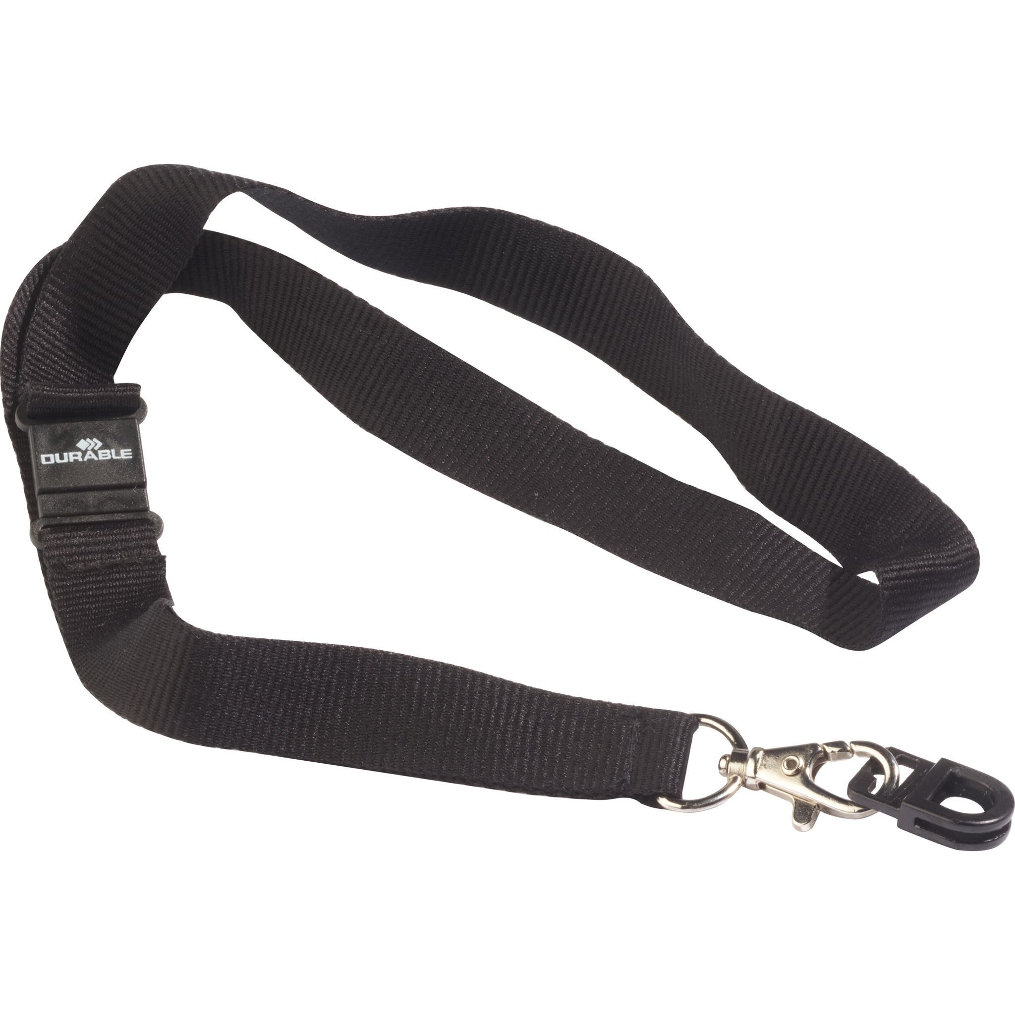 Etui Durable Kartenhalter Card Fixsw 10St mit Textilband sw