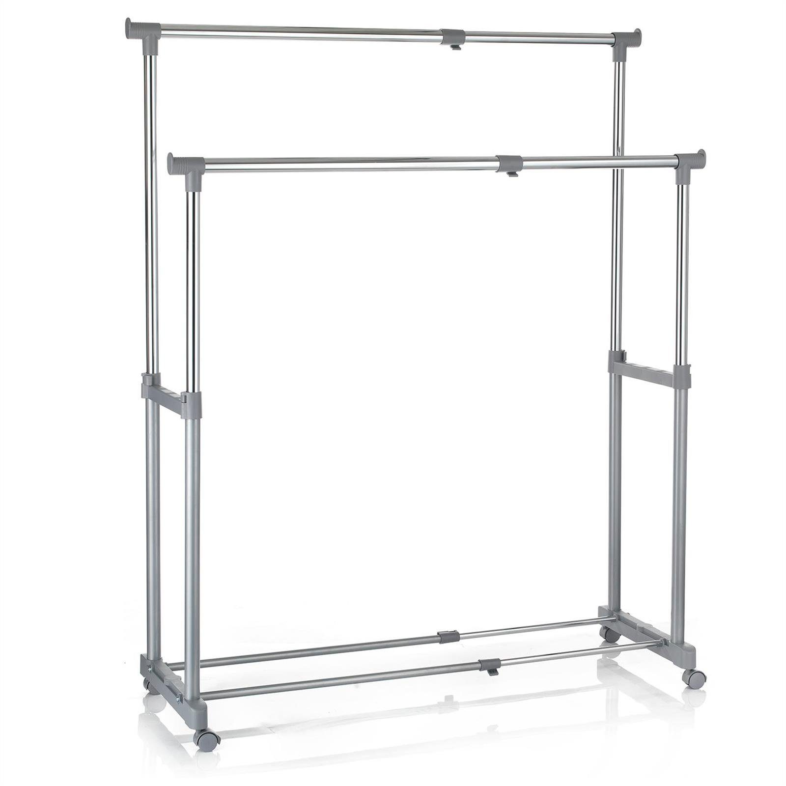 CARO-Möbel Garderobenständer CASA, Rollgarderobe Garderobenständer Kleiders günstig online kaufen