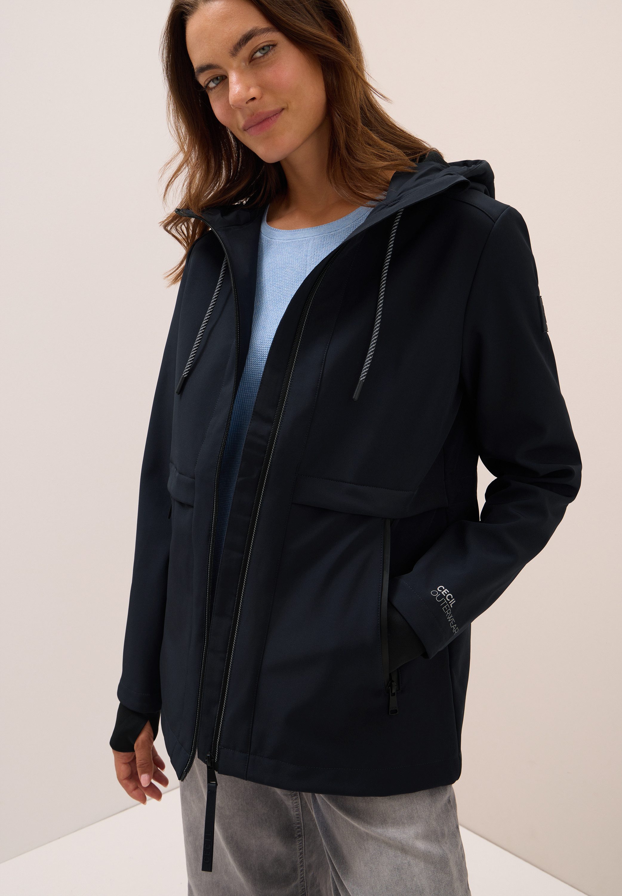 CECIL Softshelljacke mit Kapuze günstig online kaufen