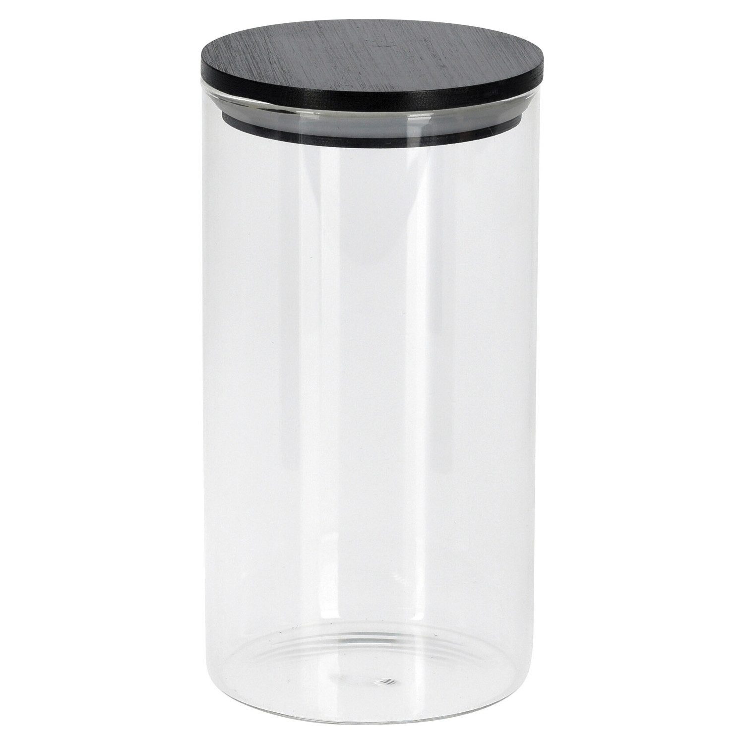 Koopman Vorratsglas LISTA, 800 ml, H 17 cm, Ø 9 cm, Borosilikatglas, Bambus, (1-tlg), Bambusdeckel