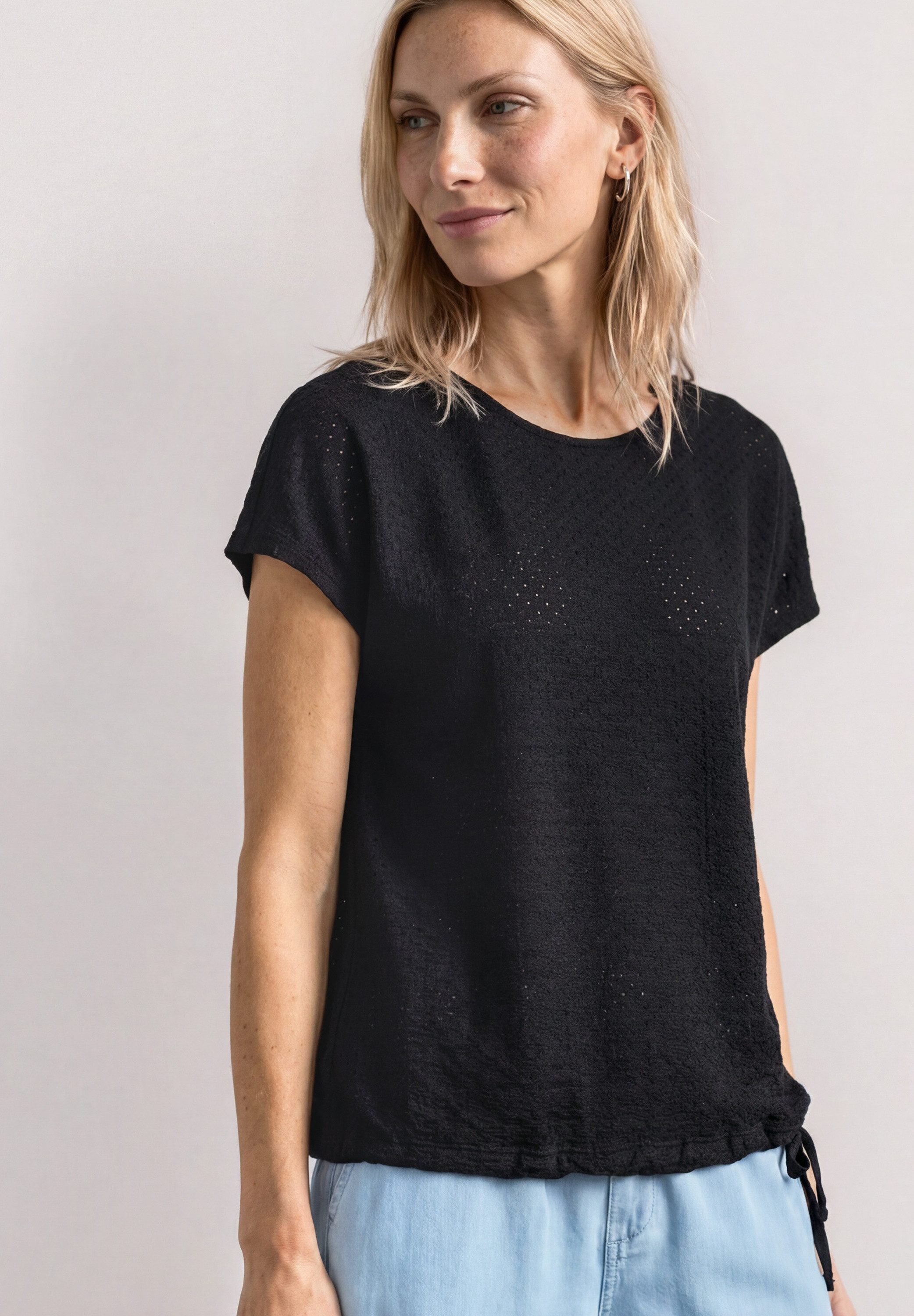 STREET ONE T-Shirt mit Rundhalsausschnitt