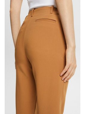 Esprit Stoffhose Chino mit hohem Bund und Abnähern