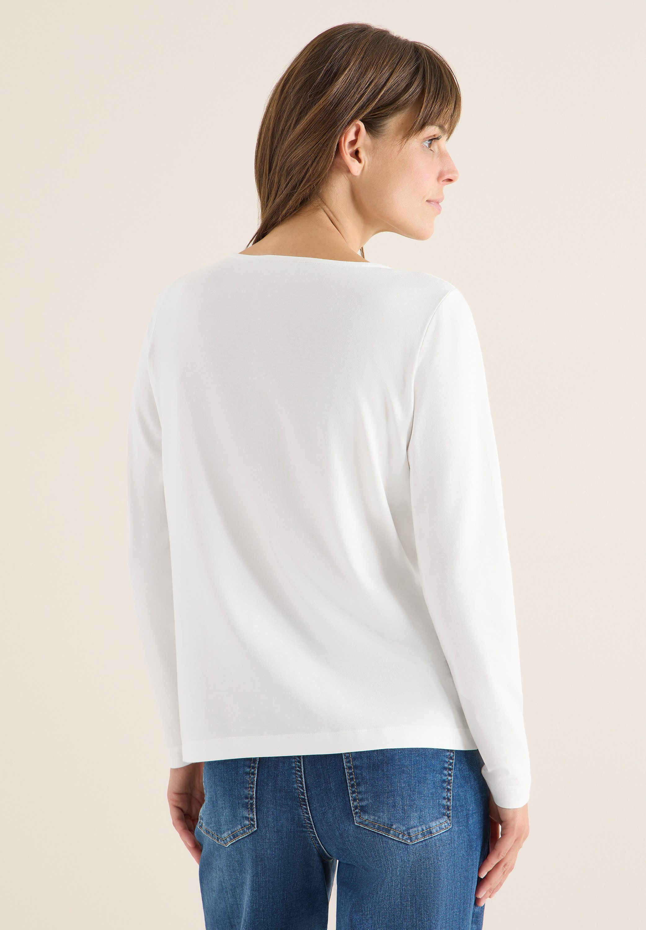 CECIL Langarmshirt mit V-Ausschnitt günstig online kaufen