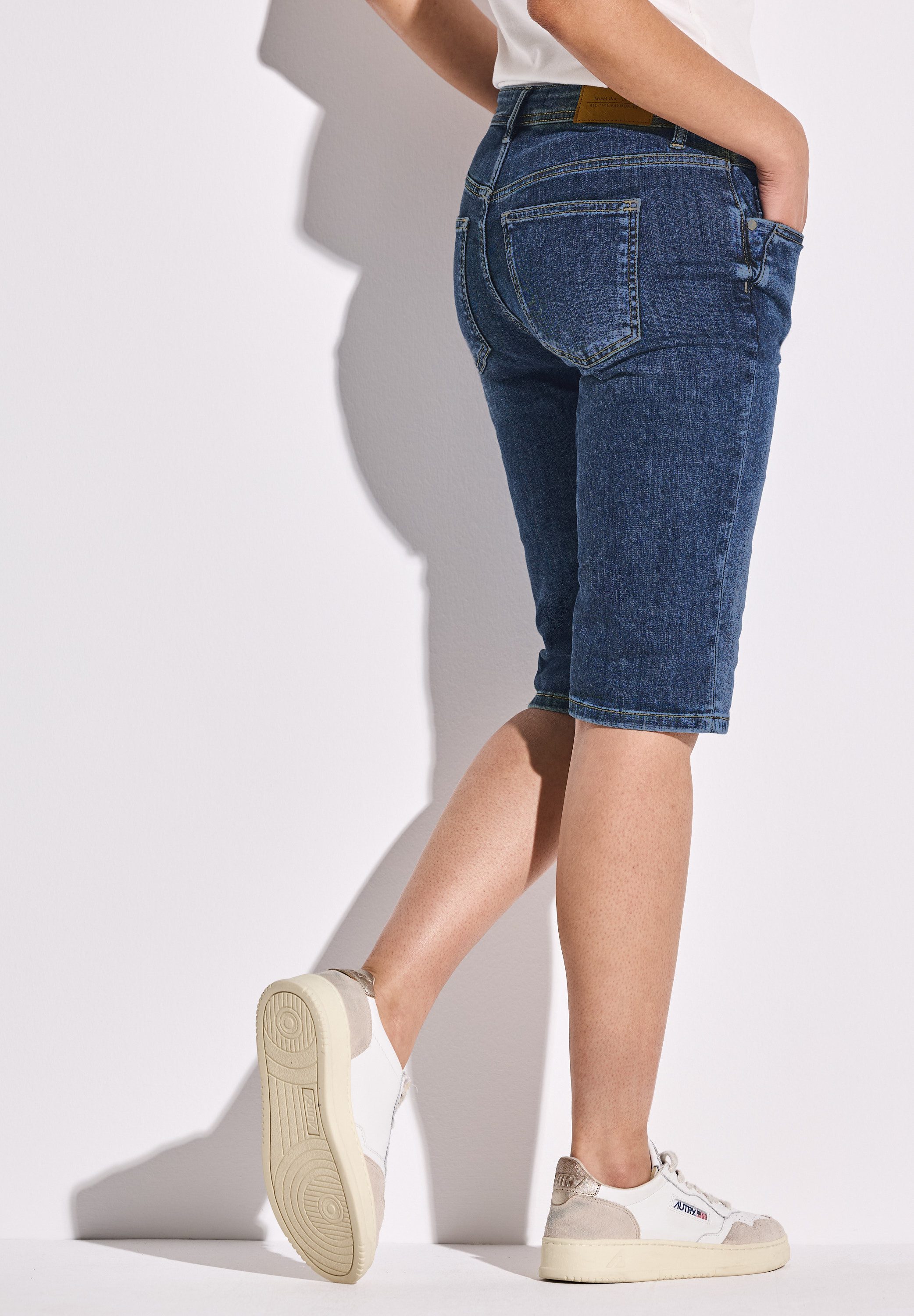 STREET ONE Gerade Jeans in dunkelblauer günstig online kaufen