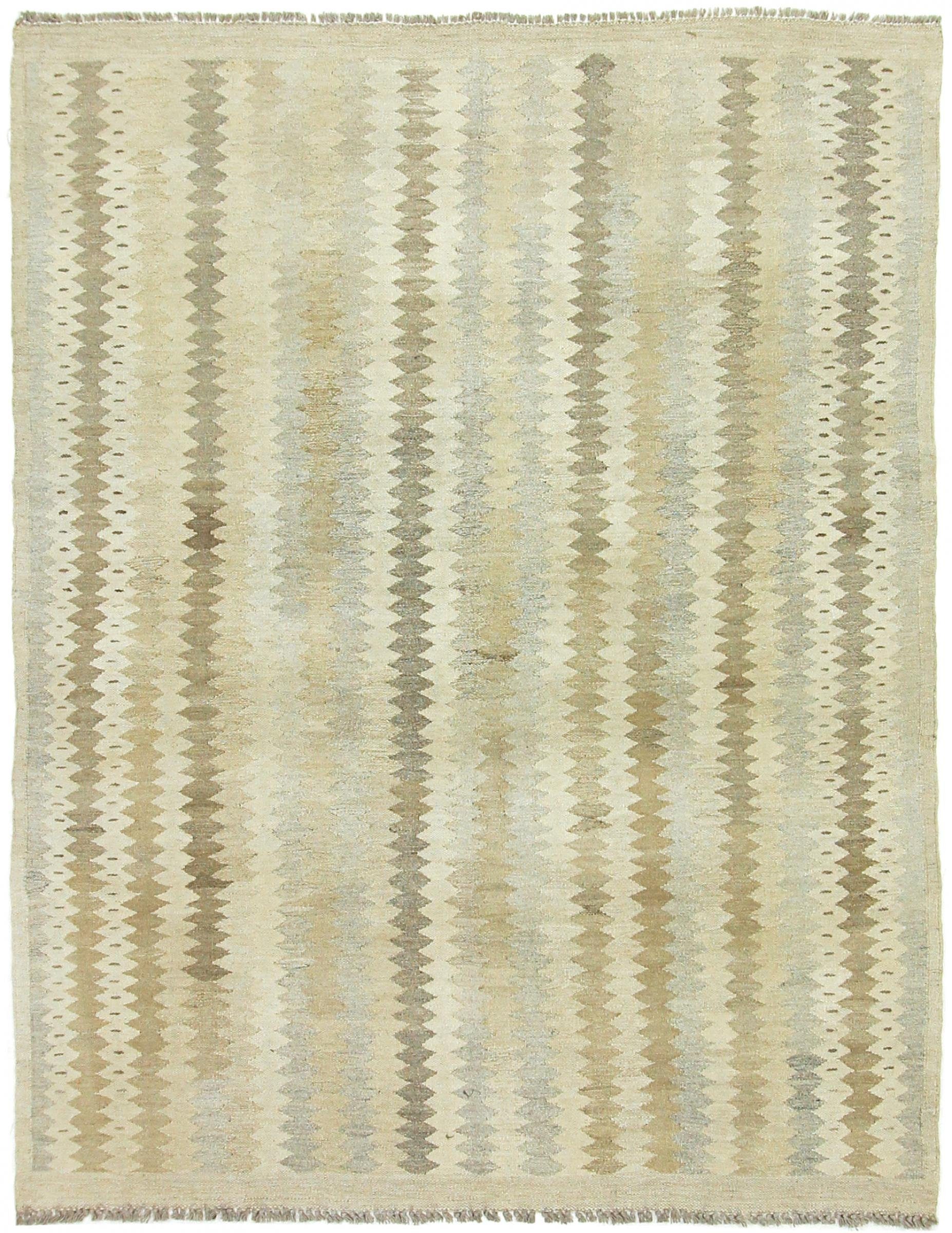 Nain Trading Designteppich Kelim Afghan Heritage 195x150 Handgewebter Orientteppich, Höhe: 0.3 mm