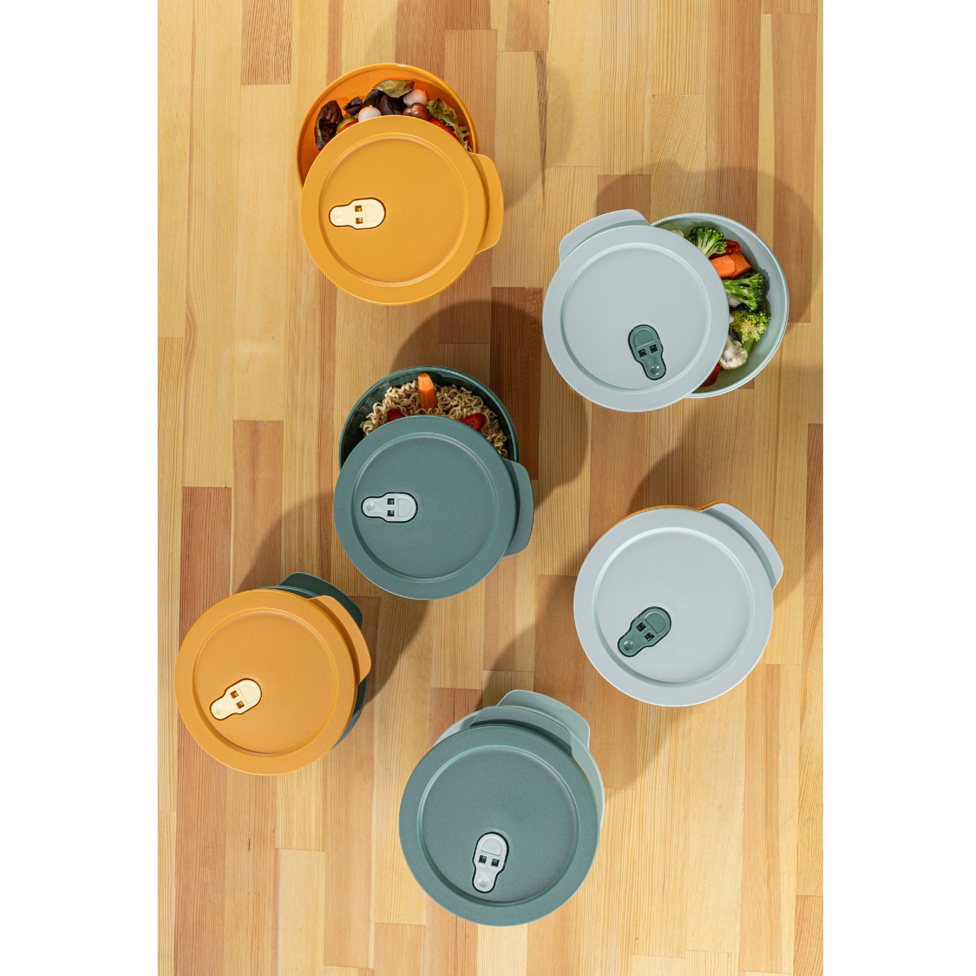 Hermia Concept Vorratsdose 100% PLASTIC, 18,5 x 20 x 6 cm (3 Pieces) M5709, (3-tlg)