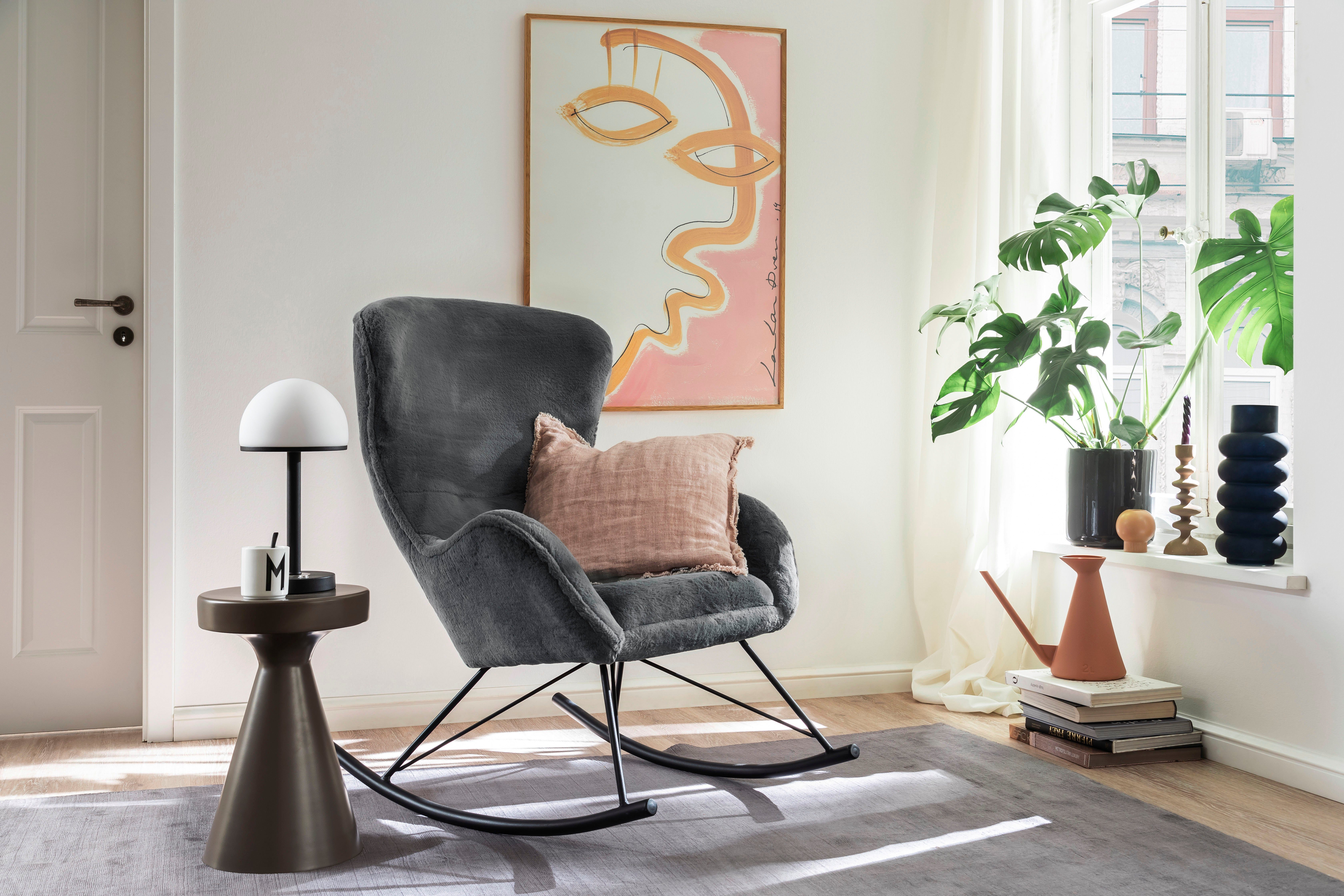 ORIOLO, Stabiles matt Esszimmerstuhl lackiert schwarz Metallgestell furniture MCA