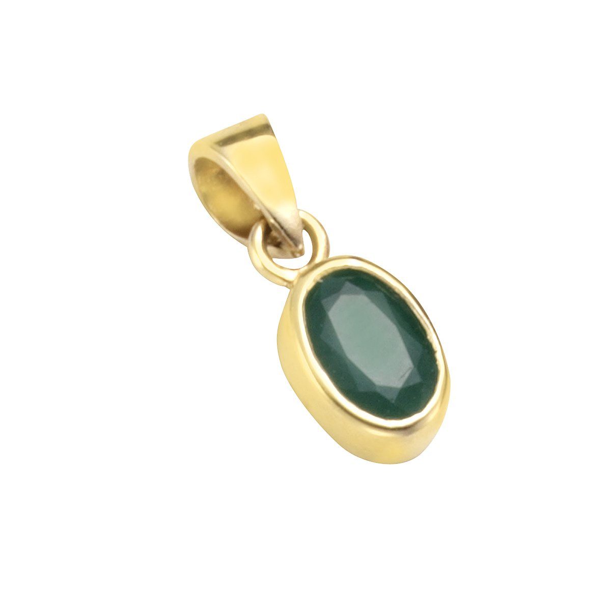 Vivance Kettenanhänger 585/- Gelbgold glanz Smaragd günstig online kaufen