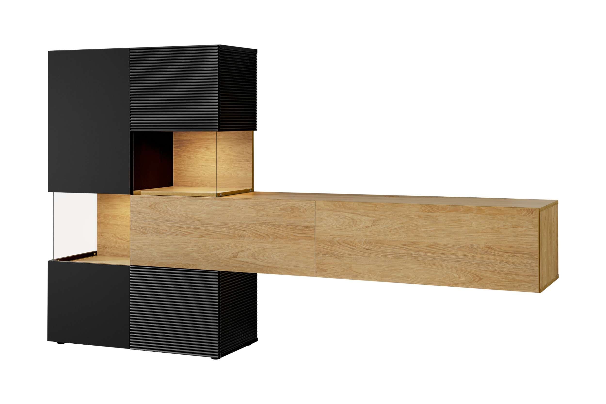 99rooms Wohnwand Eryk, (Wohnmöbel, Wohnzimmer-Set), Wohnwand, günstig online kaufen