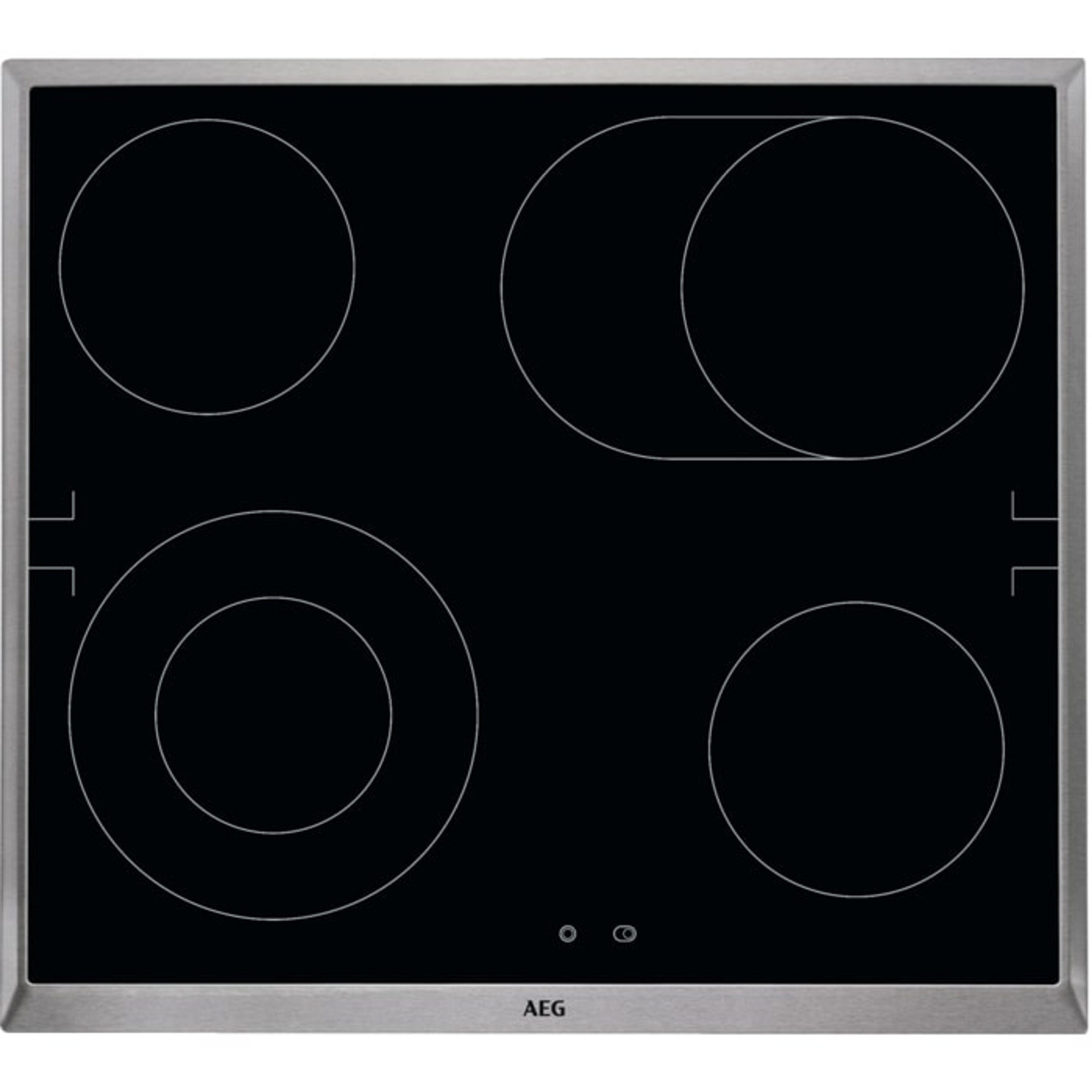 AEG Elektro-Kochfeld von SCHOTT CERAN® HE604060XB HE604060XB, OptiFix,OptiFit Frame