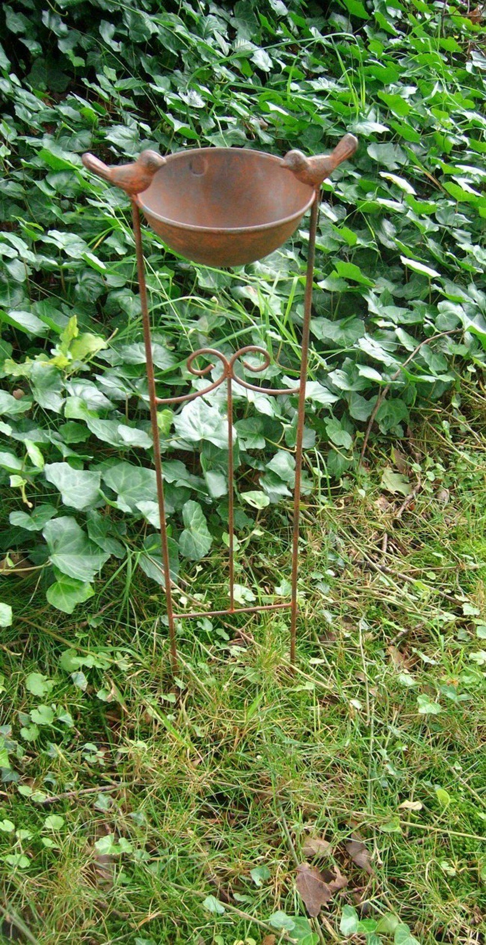 Thumbnail - Deko-Impression Vogeltränke Vogeltränke an Rankgitter Futterstelle Gartenstab Gartenstecker