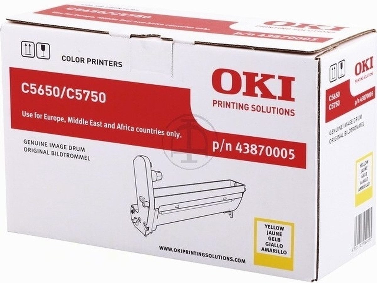 OKI Tonerpatrone Trommel Original Oki 43870005 gelb