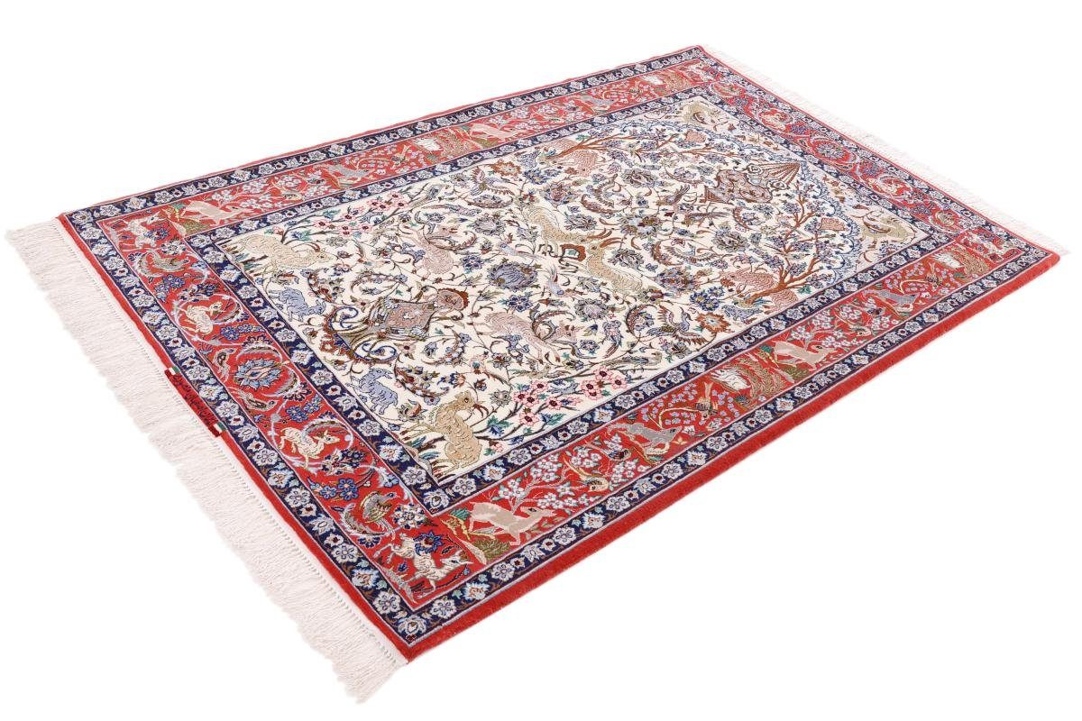 Orientteppich, 6 116x175 Höhe: rechteckig, Trading, Orientteppich Handgeknüpfter Seidenkette mm Isfahan Nain