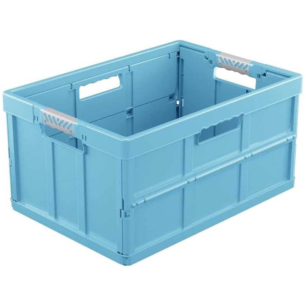 keeeper Aufbewahrungsbox keeeper Klappbox Benno mit Softgriffen 45,0 Ltr. 54x37x27,5 cm Eco sky