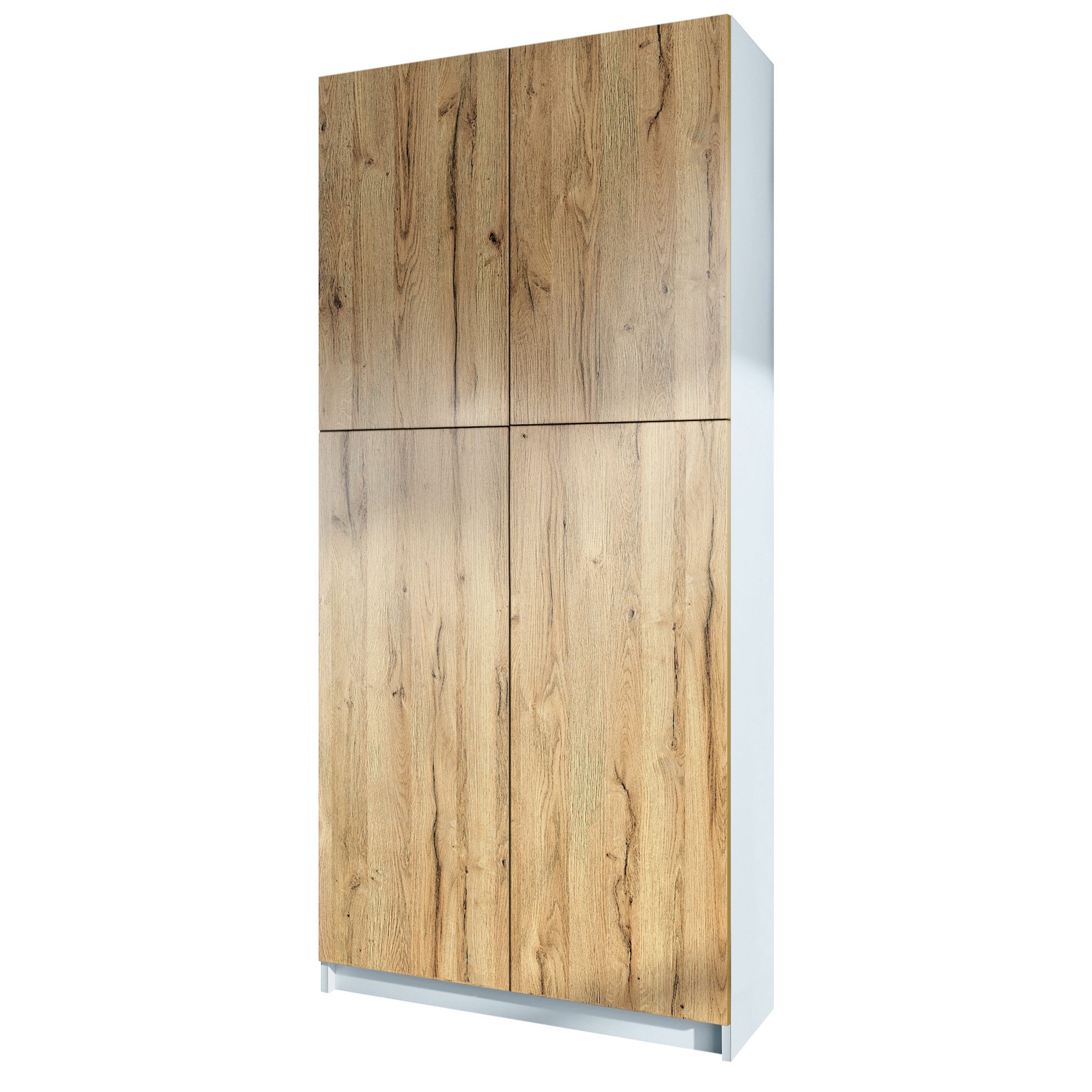 InnoFurn Aktenschrank Elona M1 Büroschrank (Aufbewahrungschrank, Schrank für Büro, Home Office (82 x 184 x 37 cm) Aufbewahrungschrank mit Soft-Close & Push-to-Open