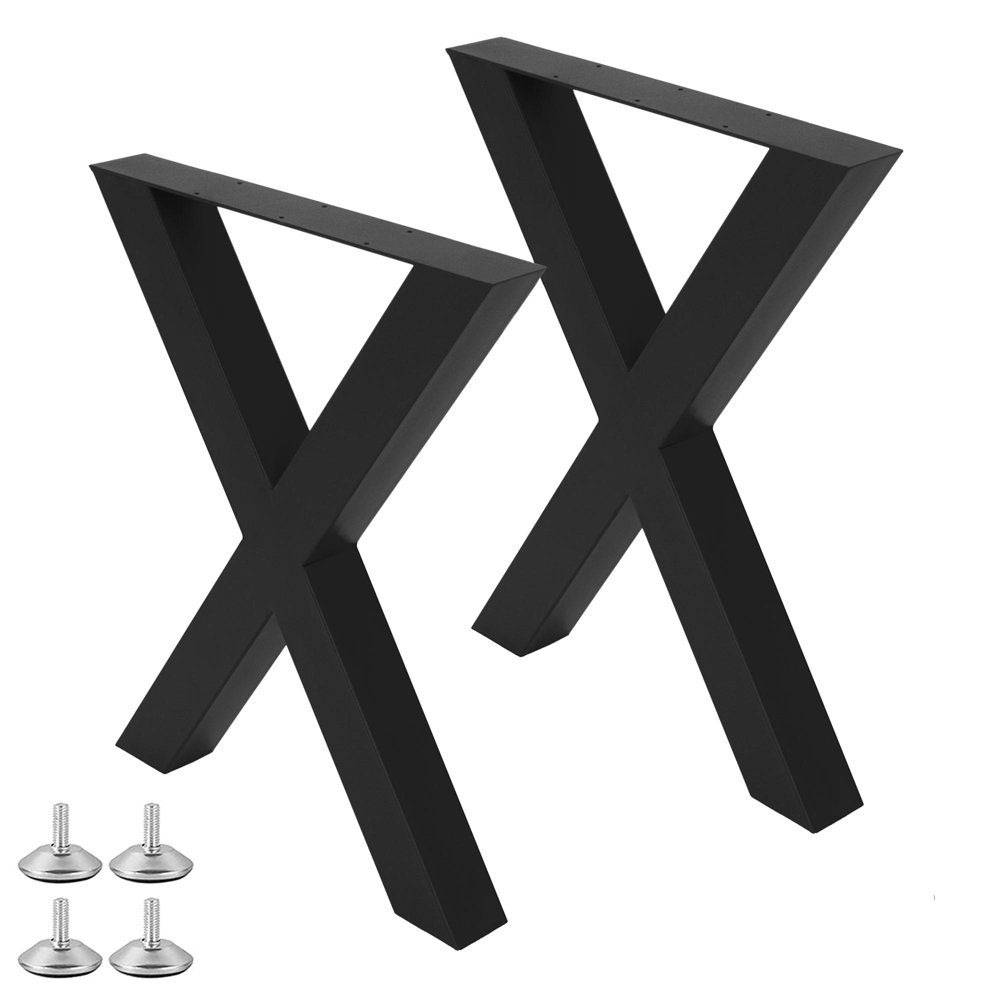 Tischgestell Esstischgestell WELL-X 8x8cm Schwarz pulverbeschichtet