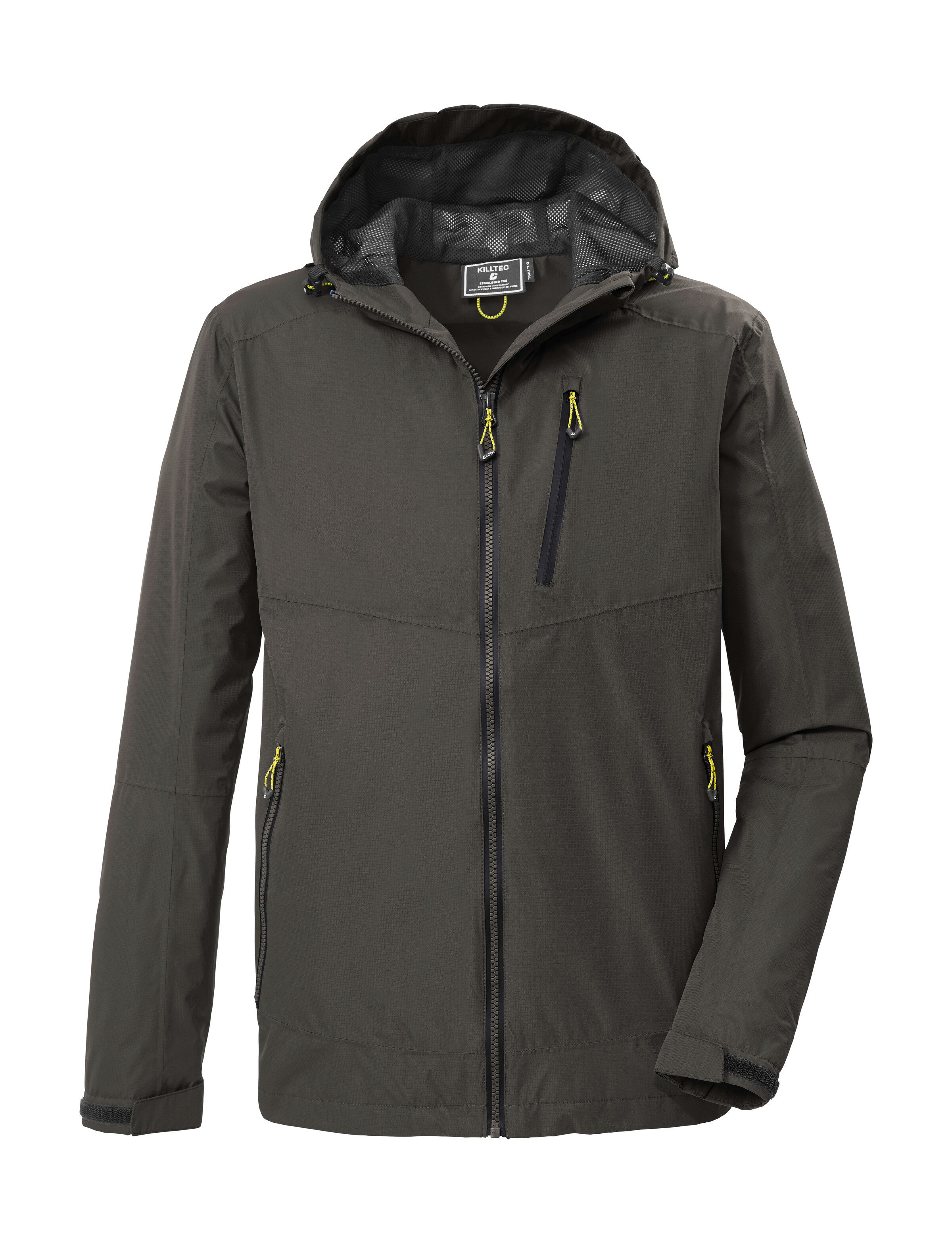 Killtec Funktionsjacke KOS 41 MN JCKT Wasserdichte, atmungsaktive Jacke mit verstellbarer Kapuze