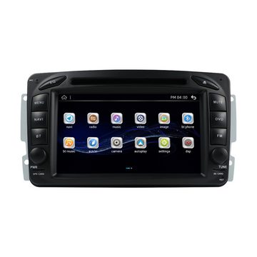 GABITECH Android 13 GPS Navi für Mercedes Benz C CLK Viano A-W168 W203 Autoradio (E-Klasse (W210) G-Klasse (W463) ML (W163) SLK Viano und Vito)