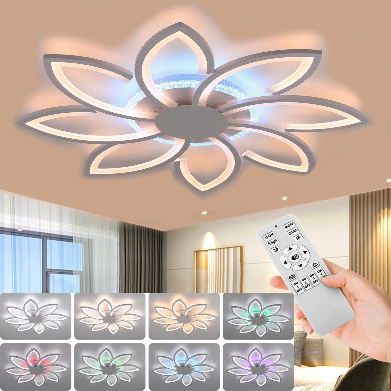 oyajia Deckenleuchte 90W LED Deckenleuchte Wohnzimmer günstig online kaufen