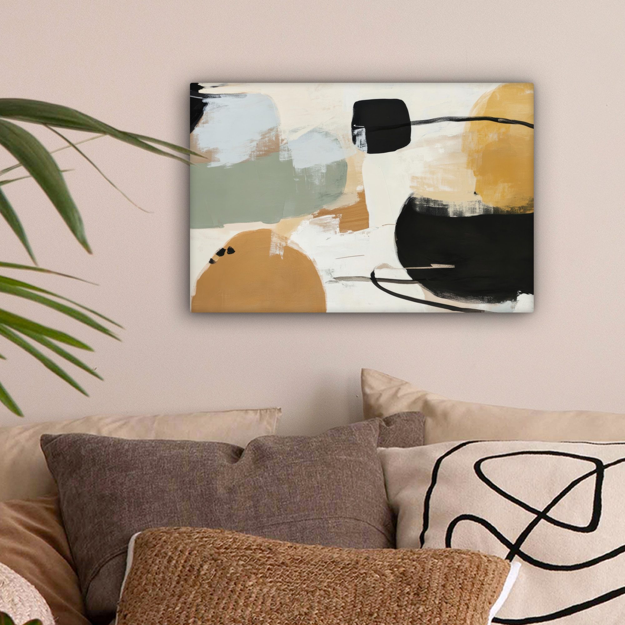 OneMillionCanvasses® Leinwandbild Farbe - Abstrakt - Farben, Fotodruck (1 S günstig online kaufen