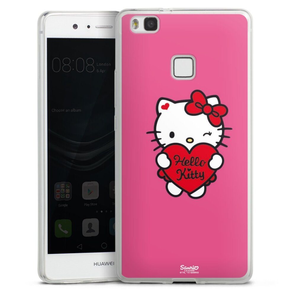 DeinDesign Handyhülle Hello Kitty Fanartikel Herz Hello Kitty - Sweet Heart, Huawei P9 Lite (2016) Slim Case Silikon Hülle Ultra Dünn Schutzhülle