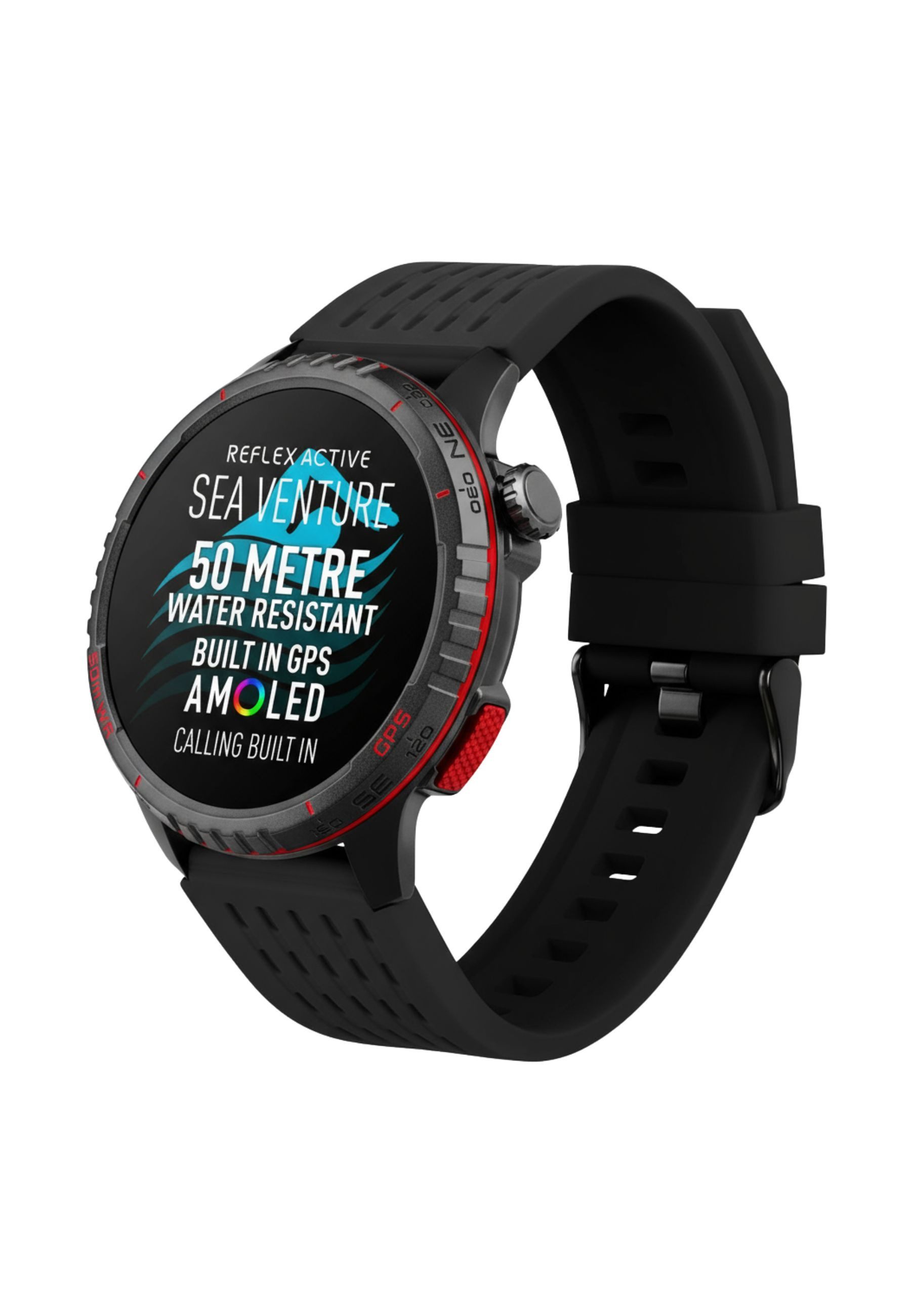 REFLEX ACTIVE SEA VENTURE 400 R 50m Schwimmfeste AMOLED GPS Smartwatch mit Smartwatch Set