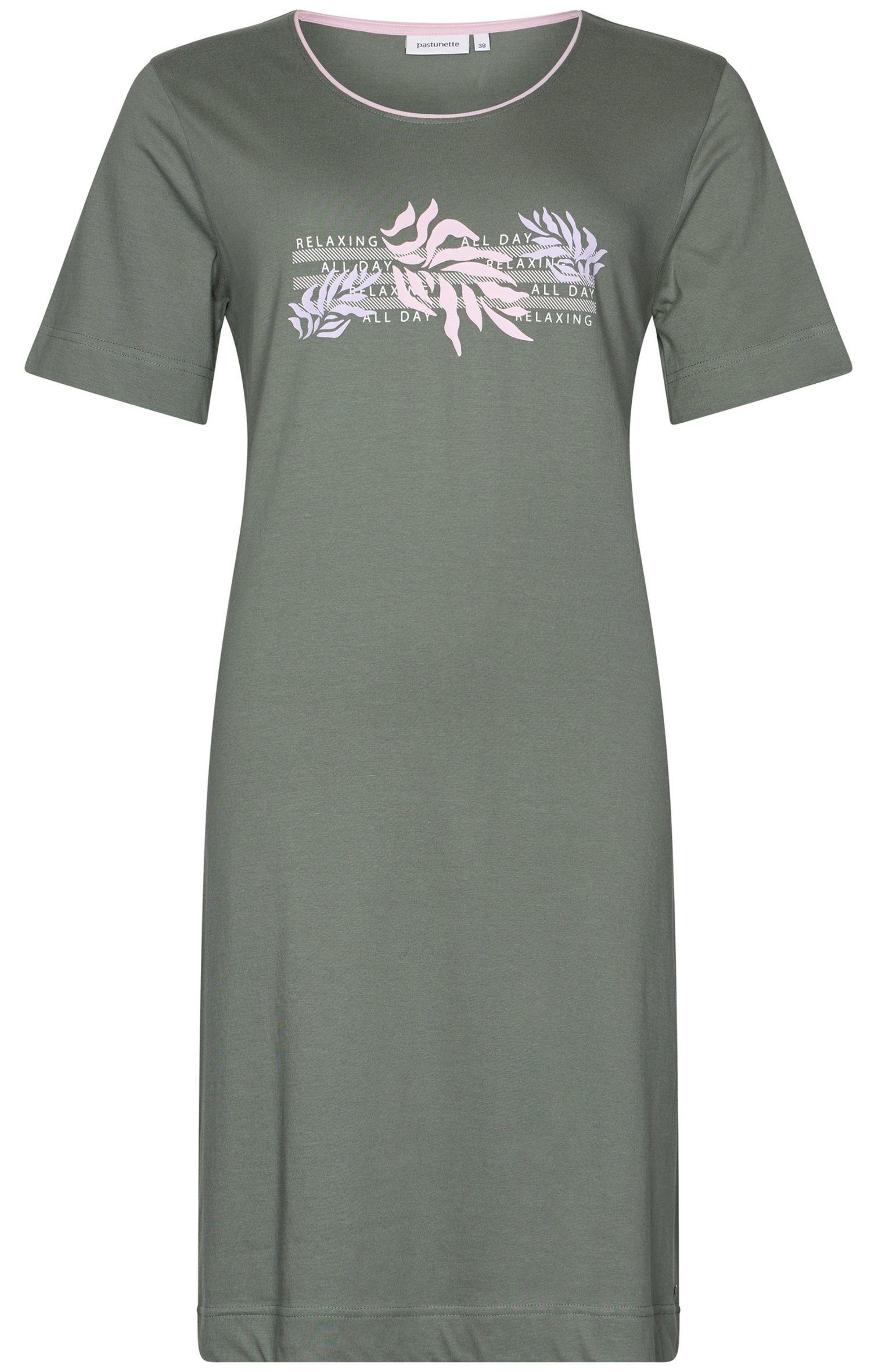 Pastunette Nachthemd Dsamen Schlafshirt mit kurzem Arm (1-tlg) Baumwolle günstig online kaufen