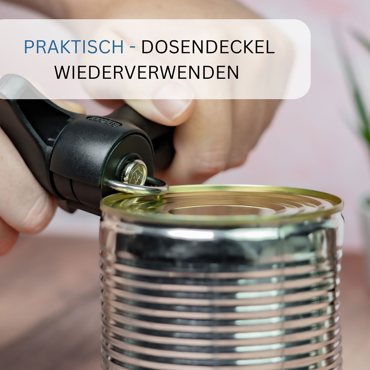 WESTMARK Dosenöffner / Sicherheitsdosenöffner, mit Zange und Hebel, Länge: 17,5 cm