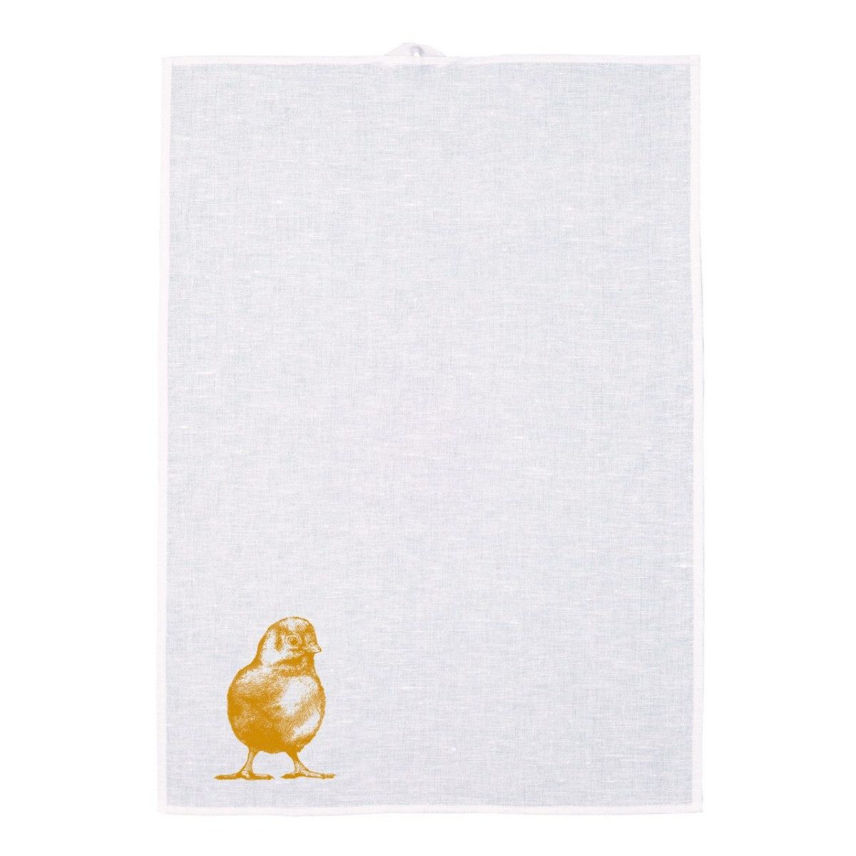 Frohstoff Geschirrtuch Küken, Honiggelb, (1-tlg), Aus Halbleinen, Siebdruck, 50x70cm