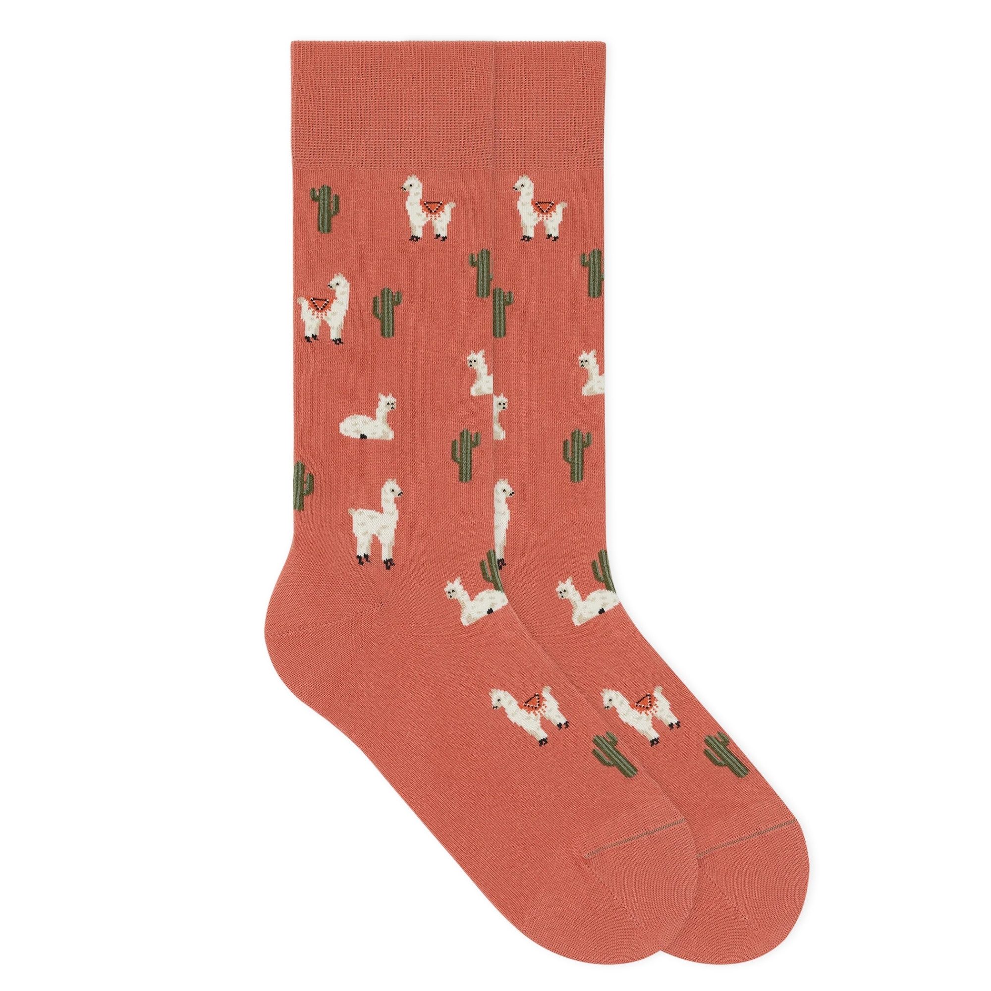 von Jungfeld Socken Lama Icon Baumwoll-Mischung 35-46 Unisex (1-Paar, 1 Paar) Motivsocken aus Bio-Baumwolle