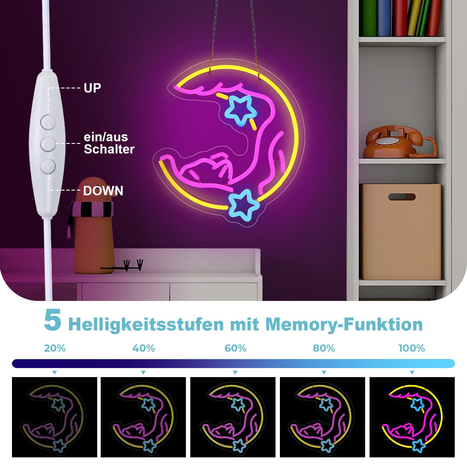 MUPOO Dekolicht LED Neon Schilder für günstig online kaufen