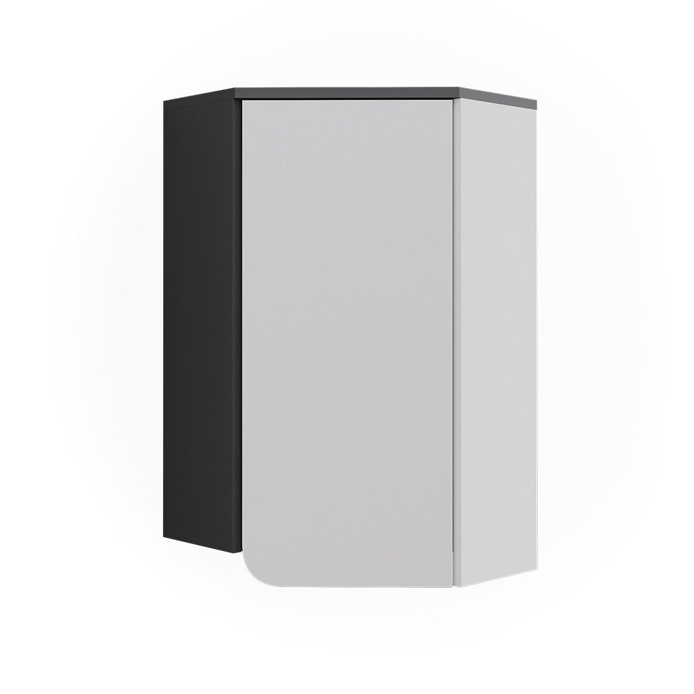 Vicco Hängeschrank Karen, Anthrazit/Weiß, 60 x 75 cm mit Tür