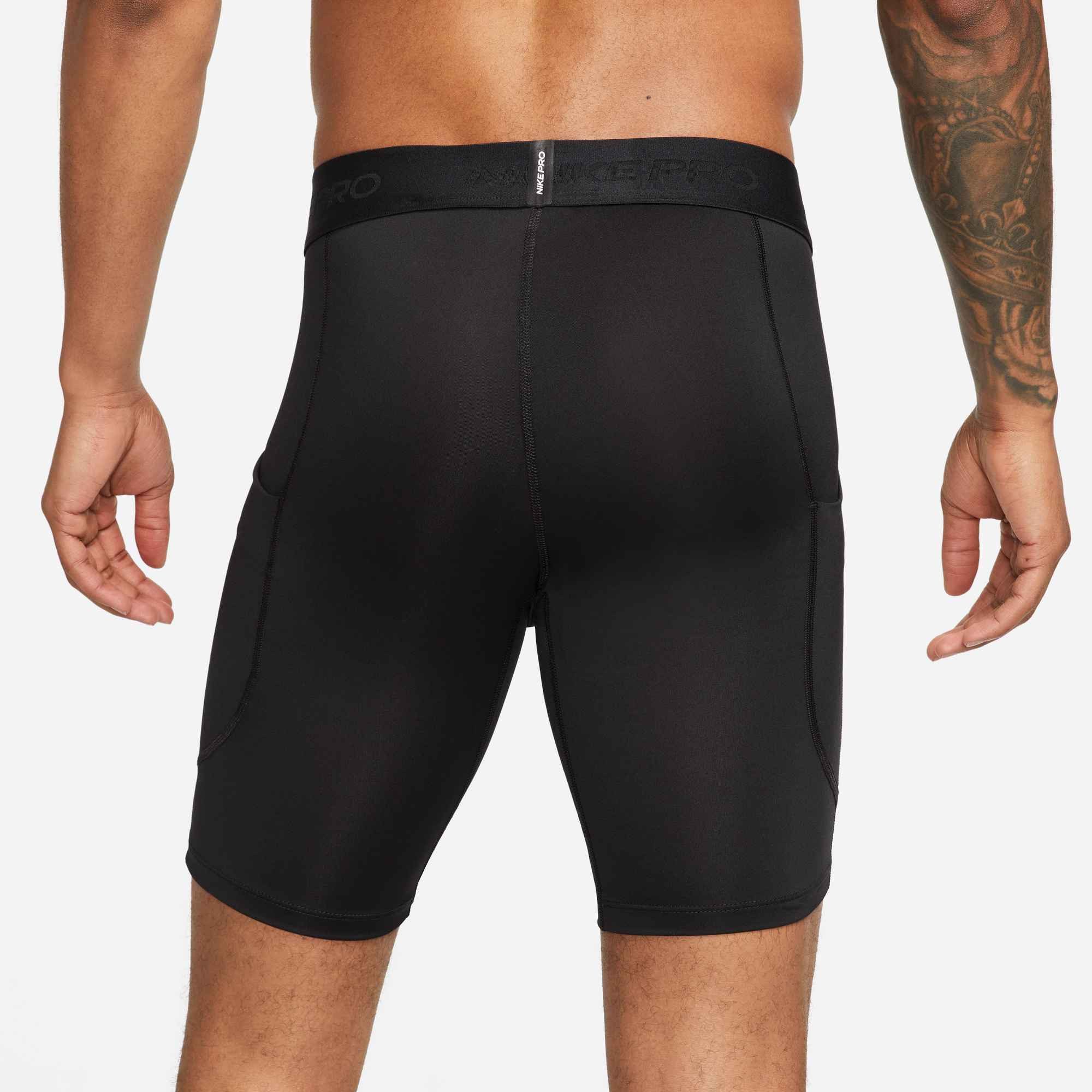 Nike Trainingstights M NP DF LONG SHORT mit körpernaher Passform, schnell trocknend, atmungsaktiv