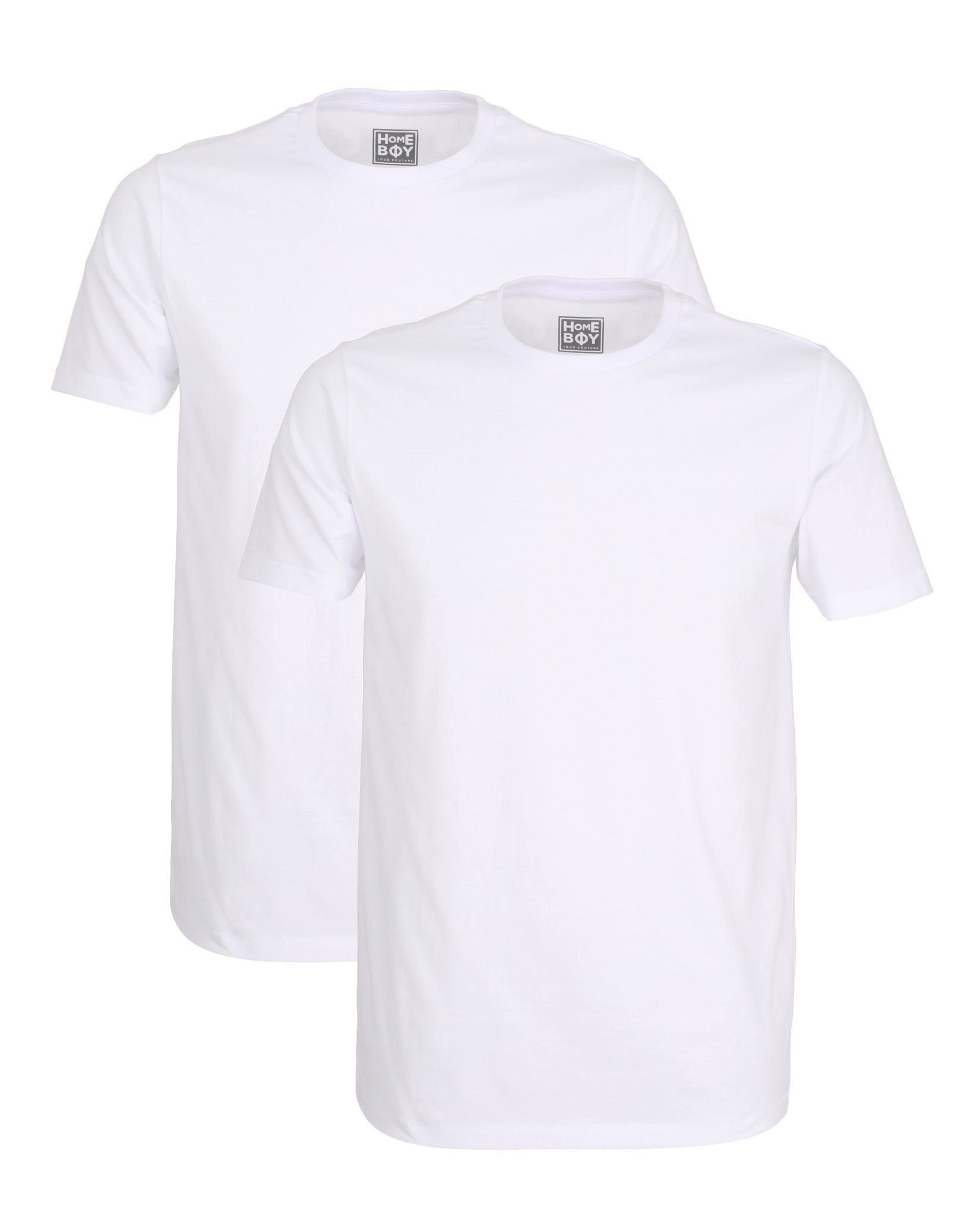 Home Boy Unterhemd (2-St) Doppelpack Rundhals Ausschnitt weiß