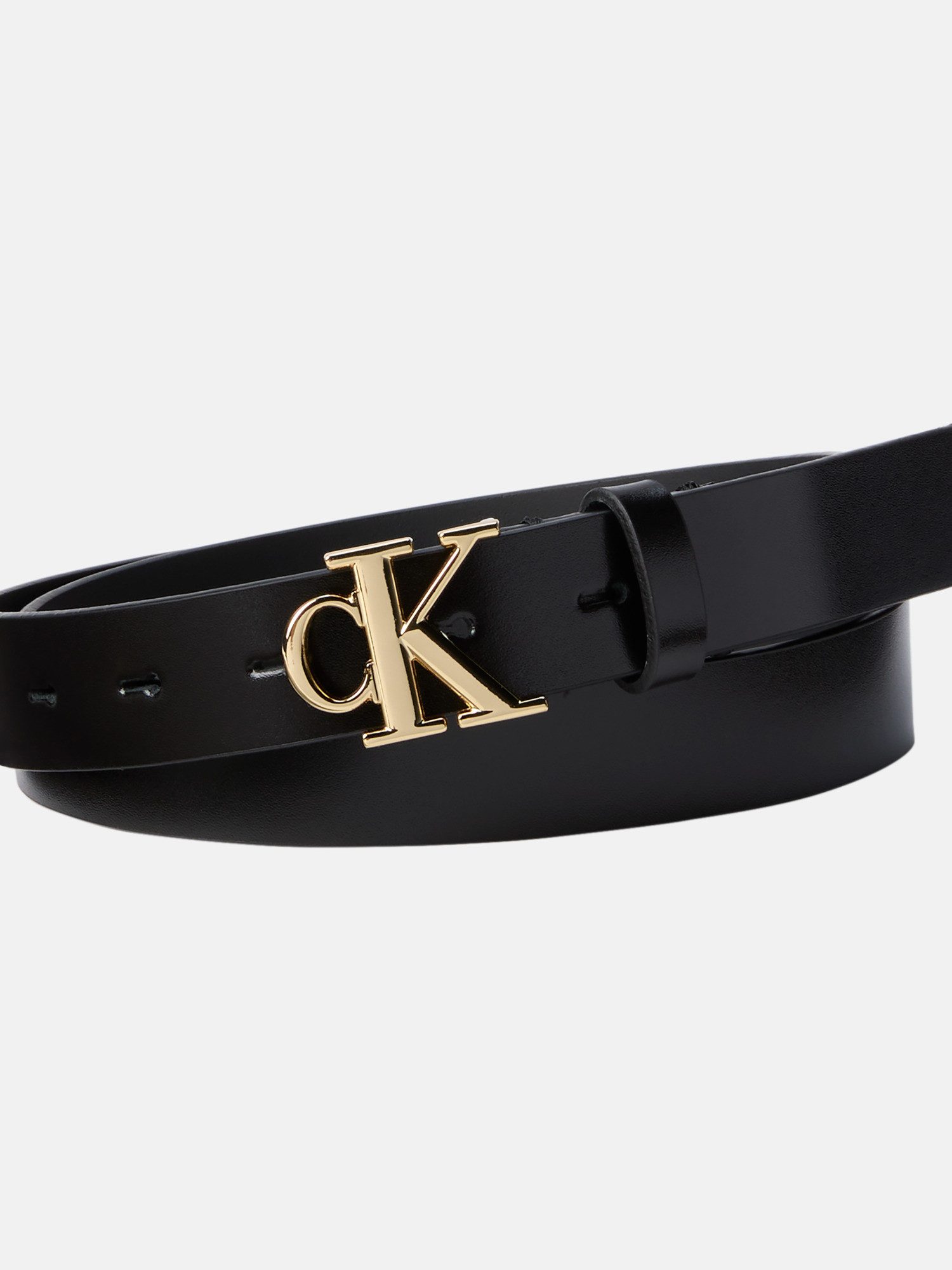 Calvin Klein Jeans Ledergürtel Monogram Plaque günstig online kaufen
