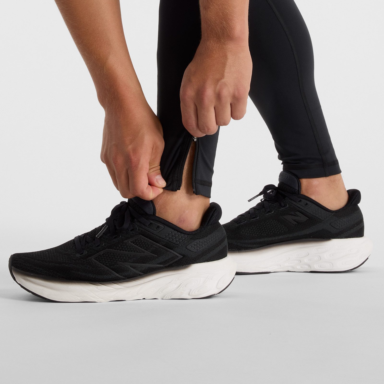 New Balance Lauftights Sleek Tight atmungsaktives Material, mit Elasthan, schnell trocknend