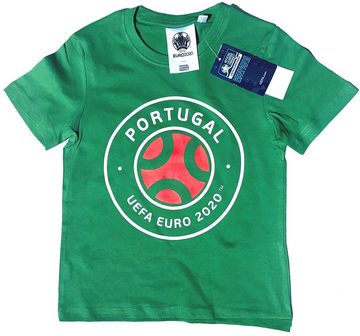 coole-fun-t-shirts T-Shirt »2x PORTUGAL Kinder T-Shirt EURO 2020 / 2021 Fußball Trikot Shirt DOPPELPACK rot und grün Europameisterschaft Jungen + Mädchen 6 8 10 12 Jahre Gr.116 128 140 152« (2er-Pack)