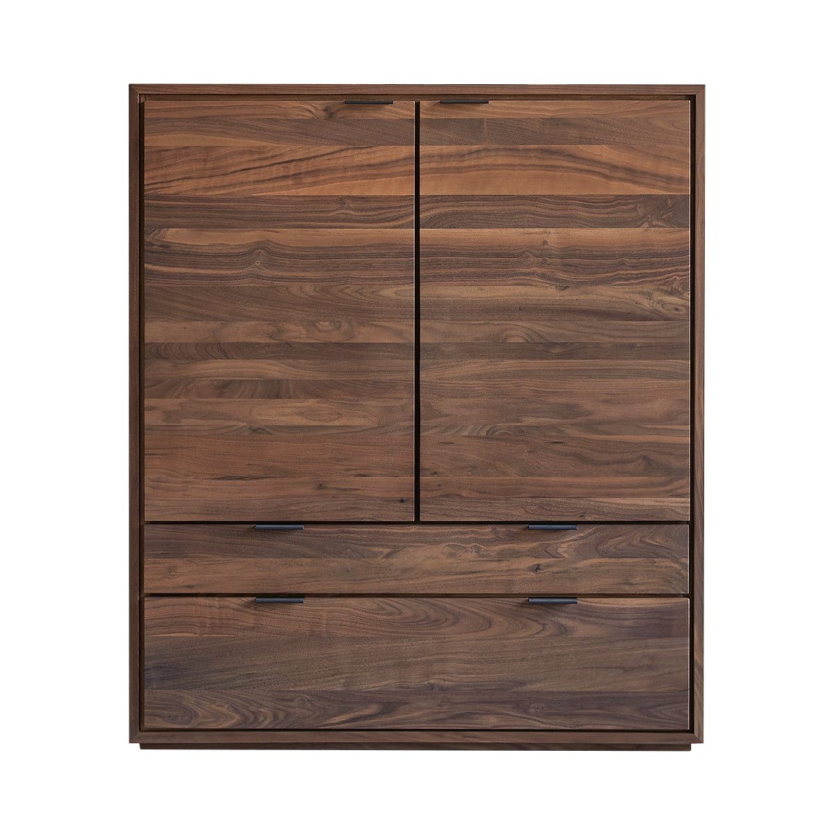 Tikamoon Buffet Senson Schrank aus massivem Nussbaum
