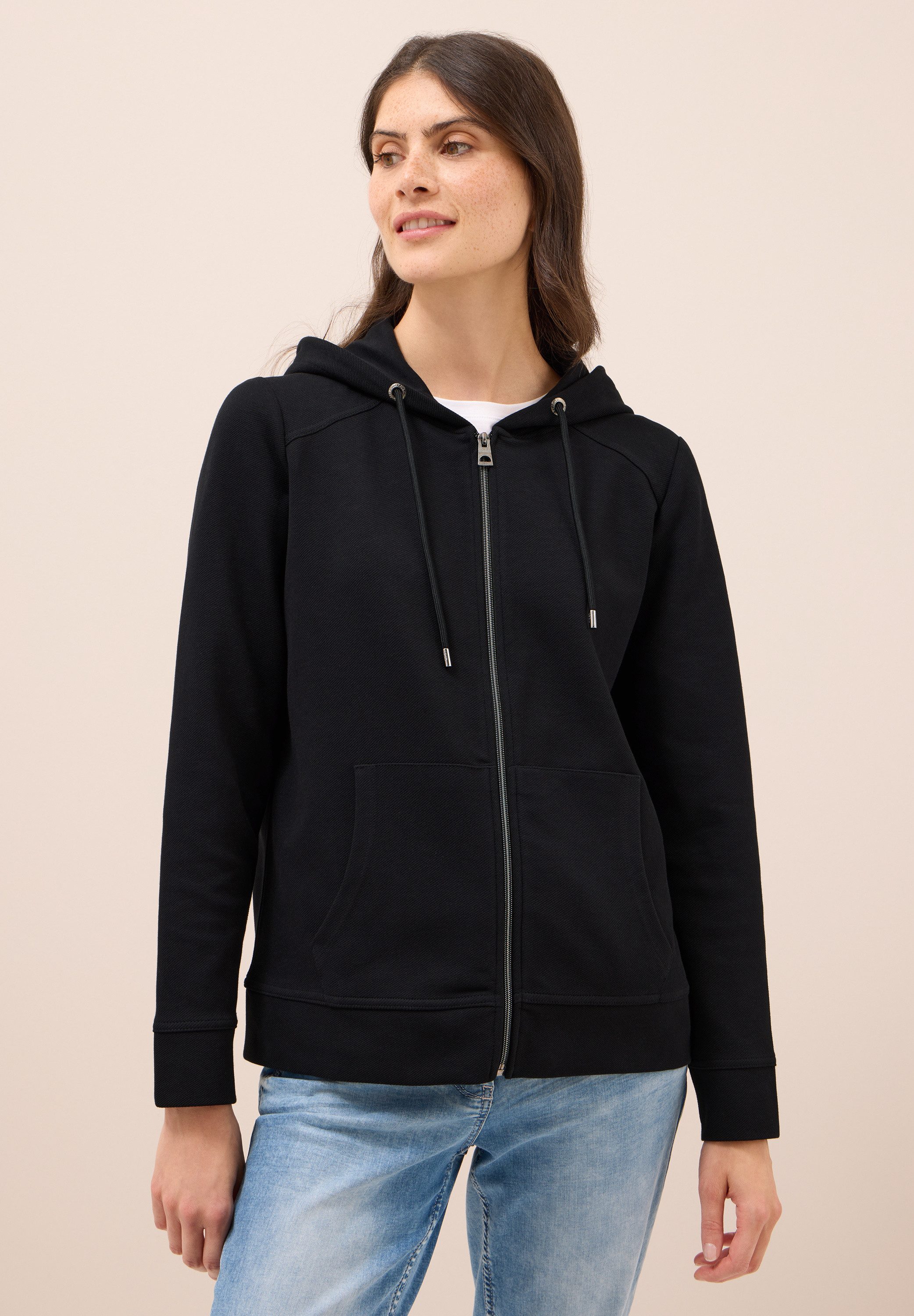 CECIL Sweatjacke mit Kapuze