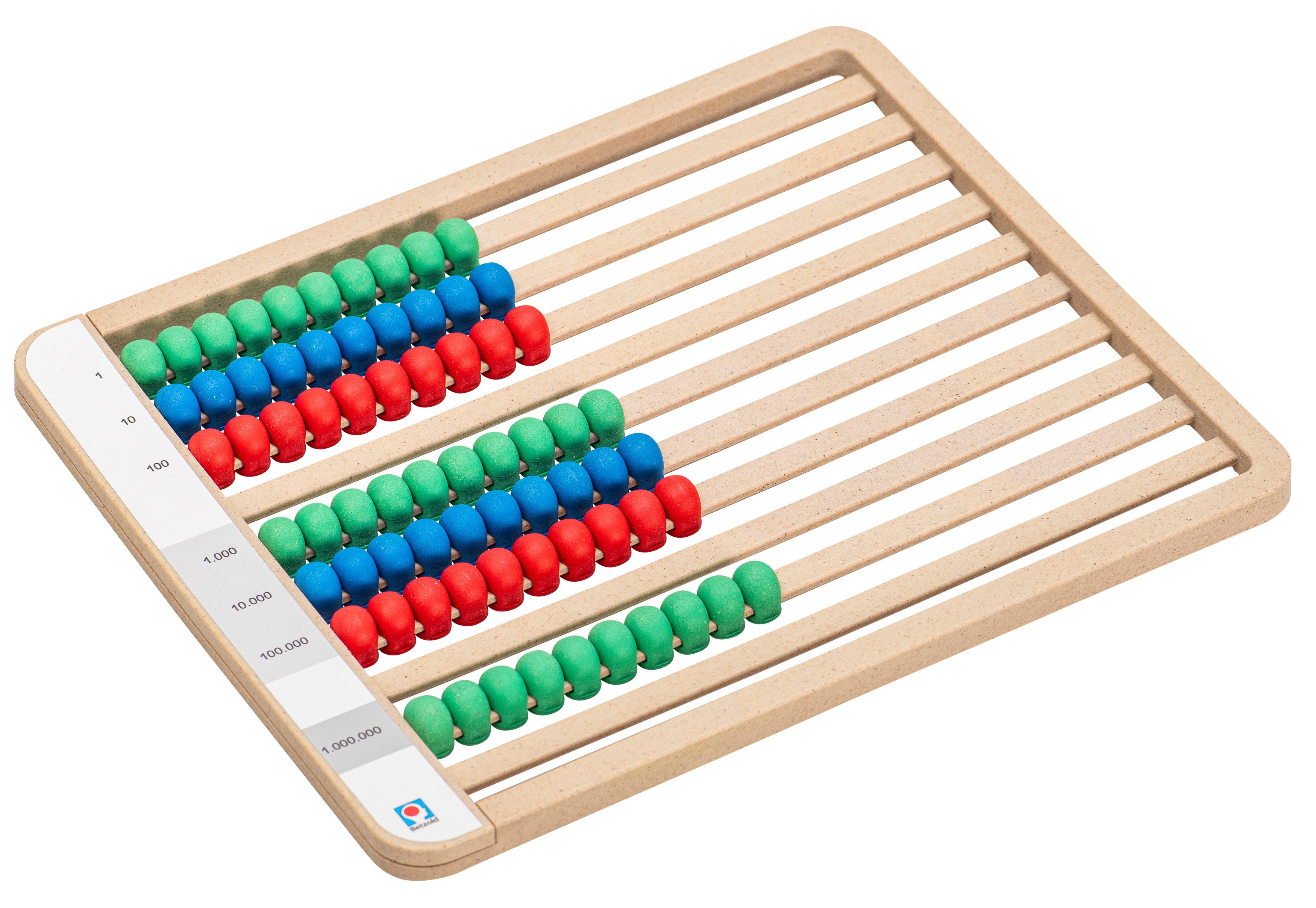 Betzold Lernspielzeug Rechenrahmen - Montessori ZR bis 1 Million - Rechenschieber
